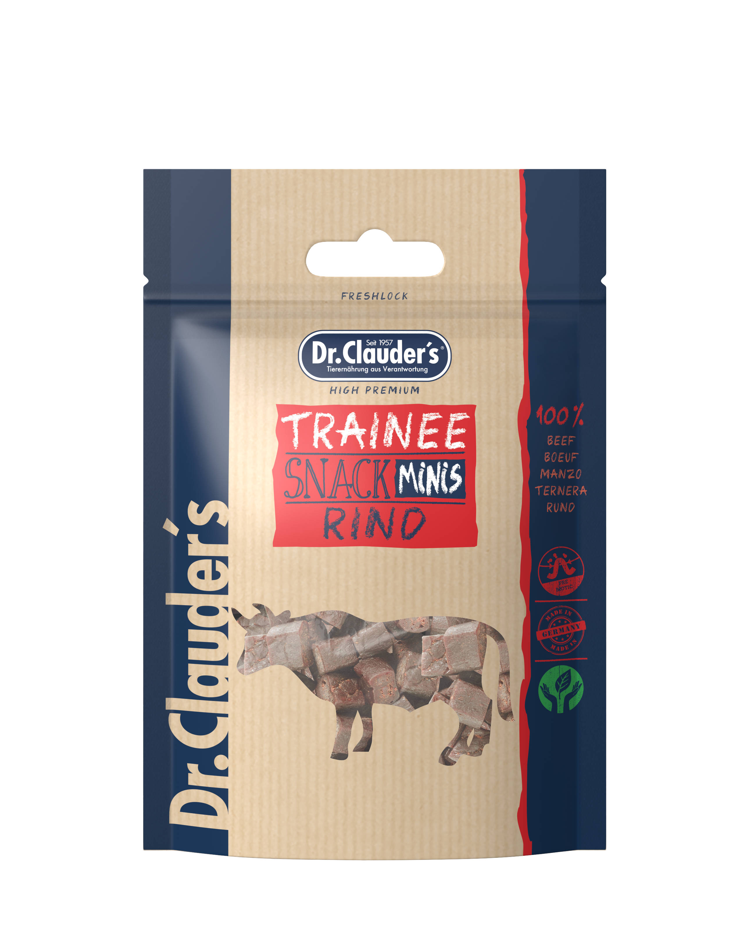 Dr.Clauder`s Trainee Snack Minis Rind 50g für Hunde
