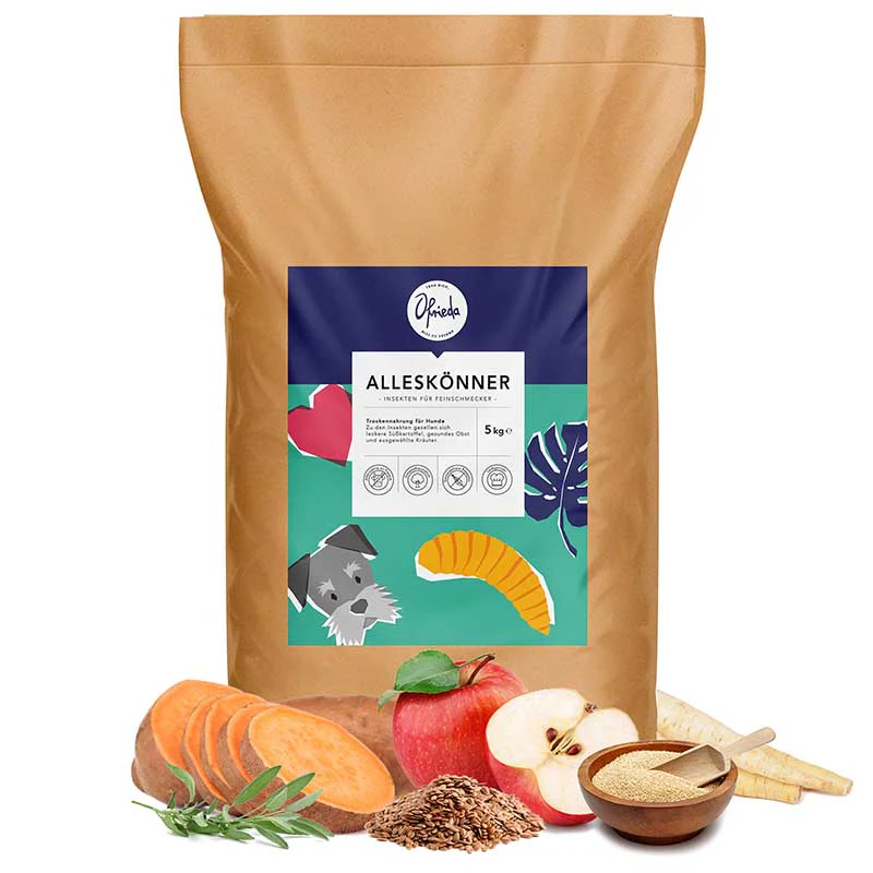 Alleskönner Hundefutter aus Insekten