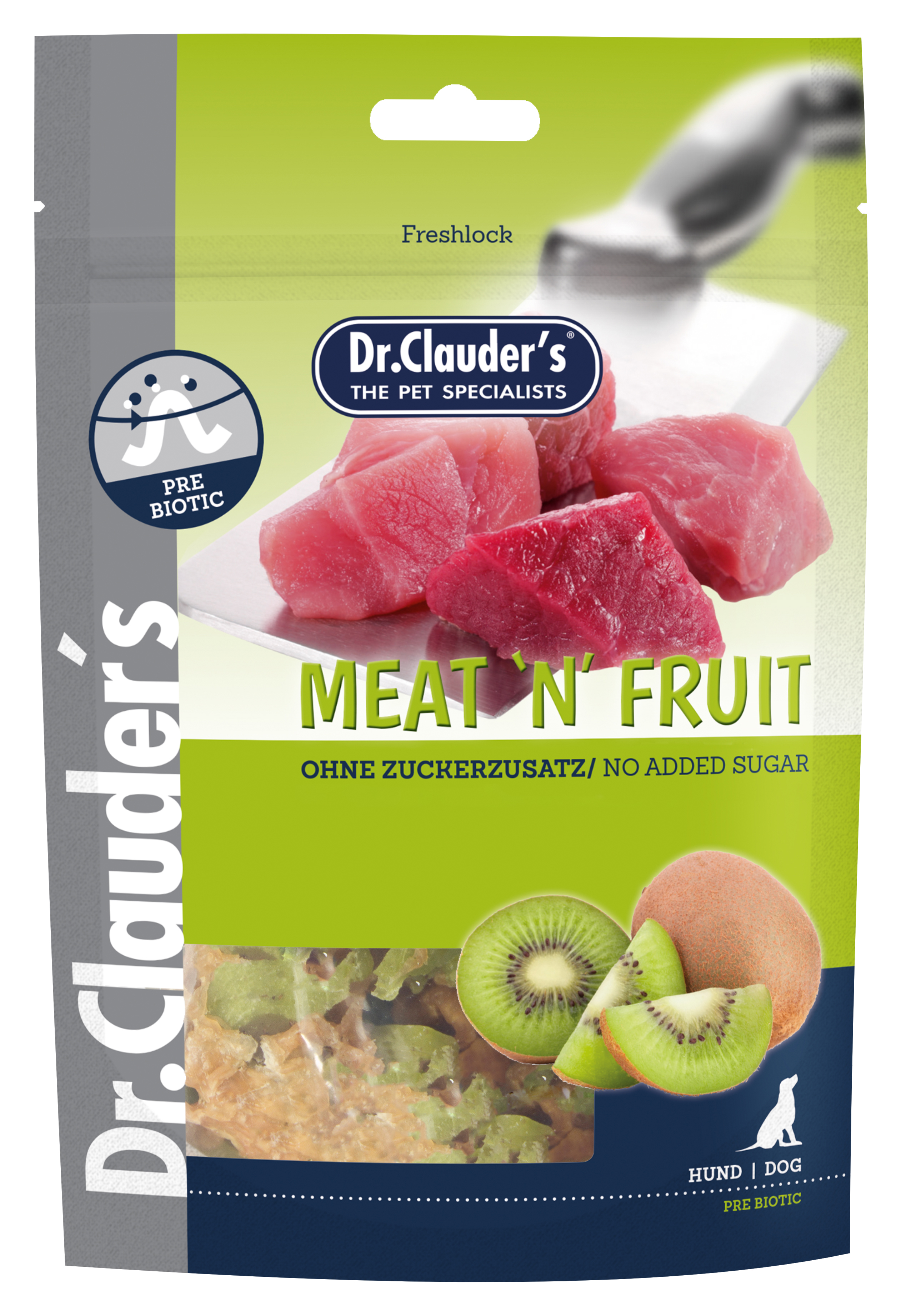 Dr.Clauder`s Snack Meat & Fruit Kiwi & Hühnchen für Hunde
