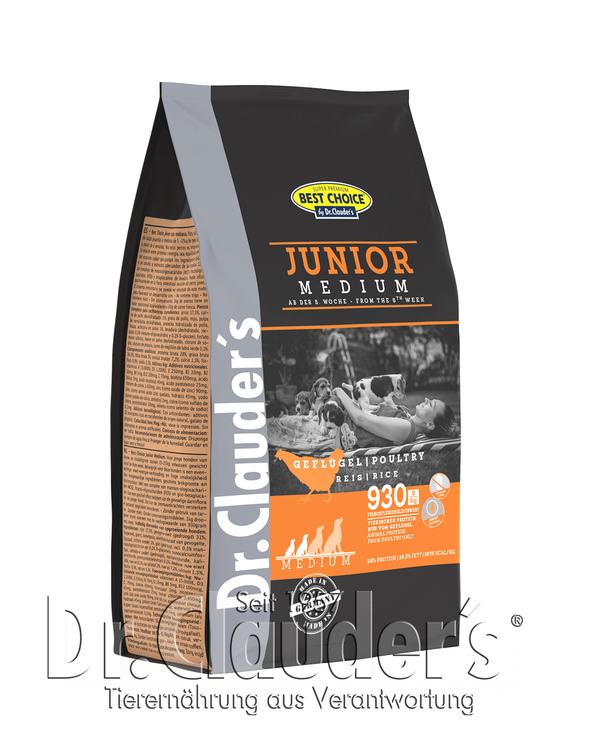 Dr.Clauders Best Choice Junior Medium  Geflügel für Hunde