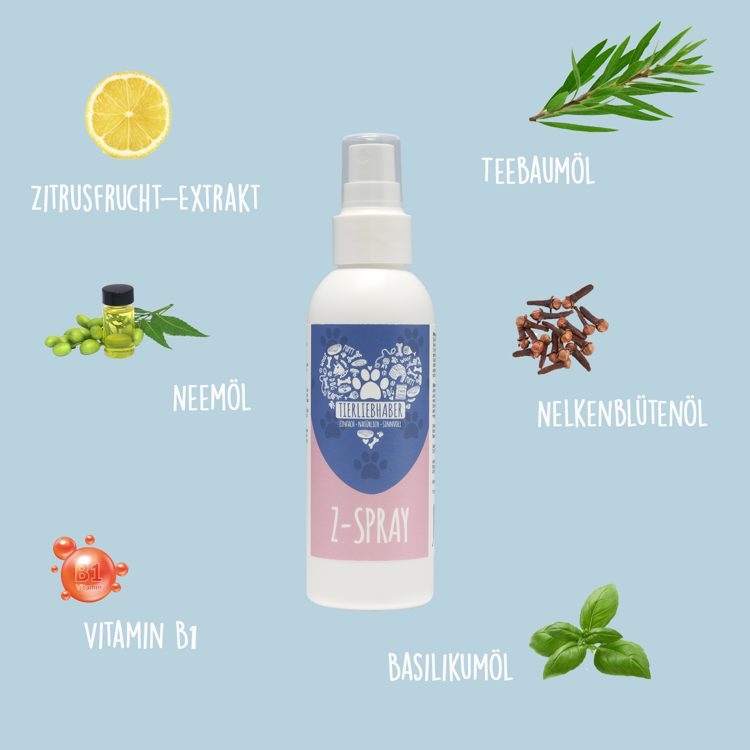 Tierliebhaber - Z-Spray Zeckenschutz für Hunde 150ml