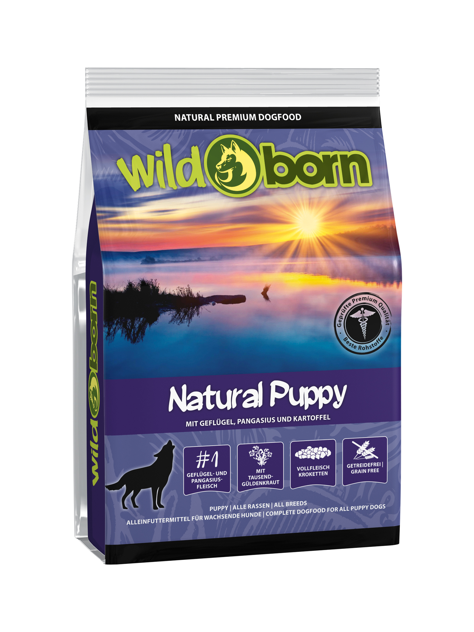 Wildborn Natural Puppy mit Geflügel und Pangasius