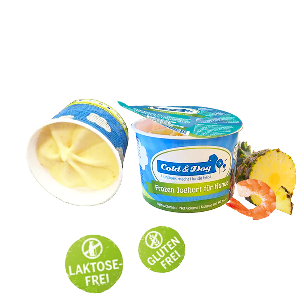 Cold&Dog Hundeeis -  Der tropische Shrimpcocktail mit Ananas 90ml