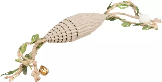 Trixie Rugbyball, Pappe/Hanf, 24 cm für Spielzeug für Katzen