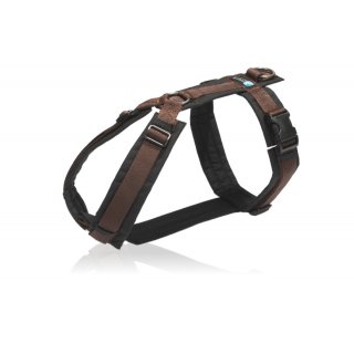 anny x Geschirr für Hunde FUN schwarz-braun