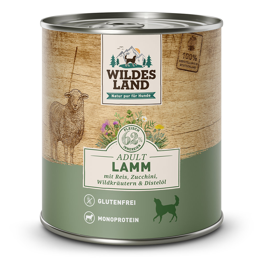 Wildes Land Classic Adult Lamm - Nassfutter für Hunde