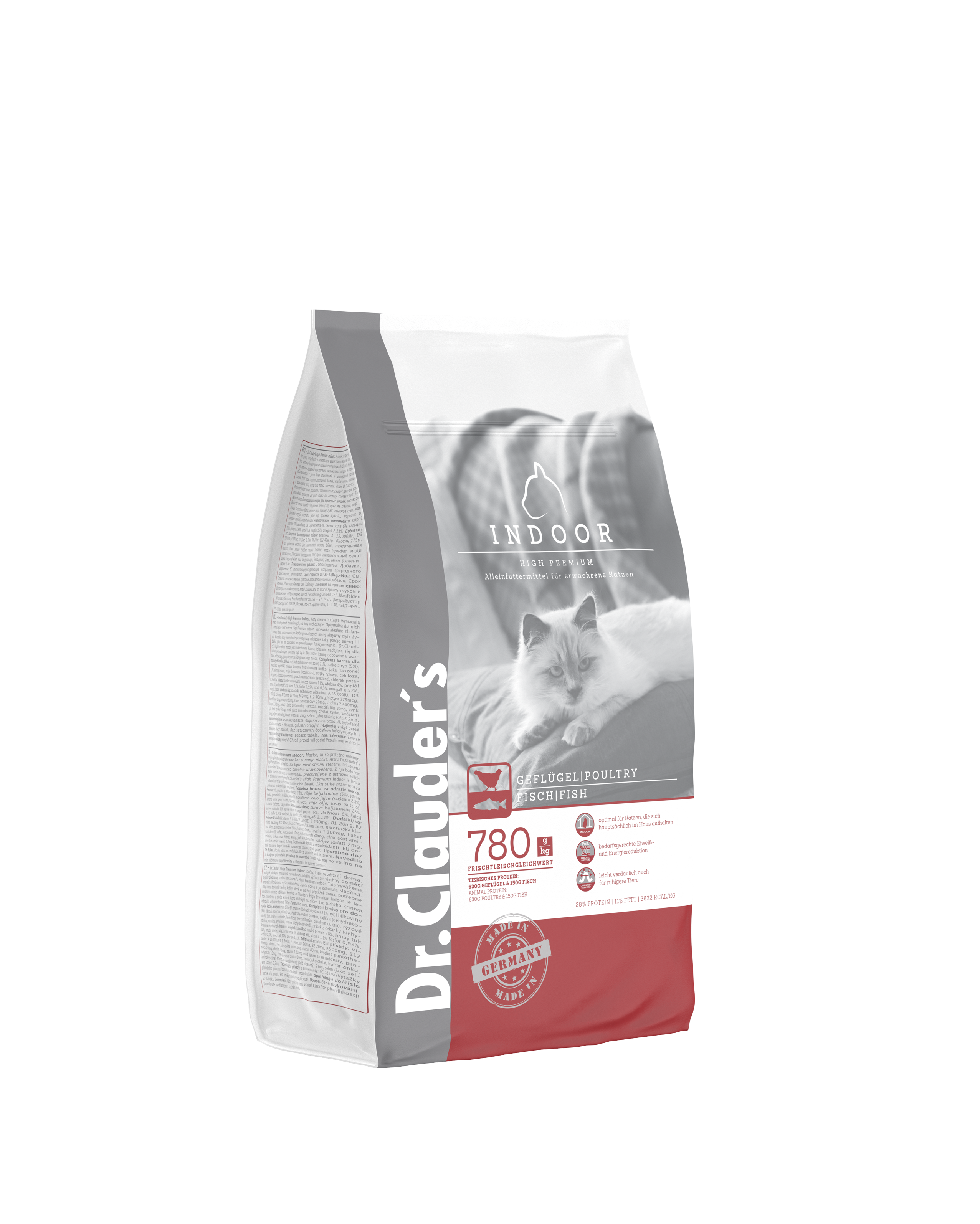 Dr.Clauder's High Premium Indoor Trockennahrung für Katzen