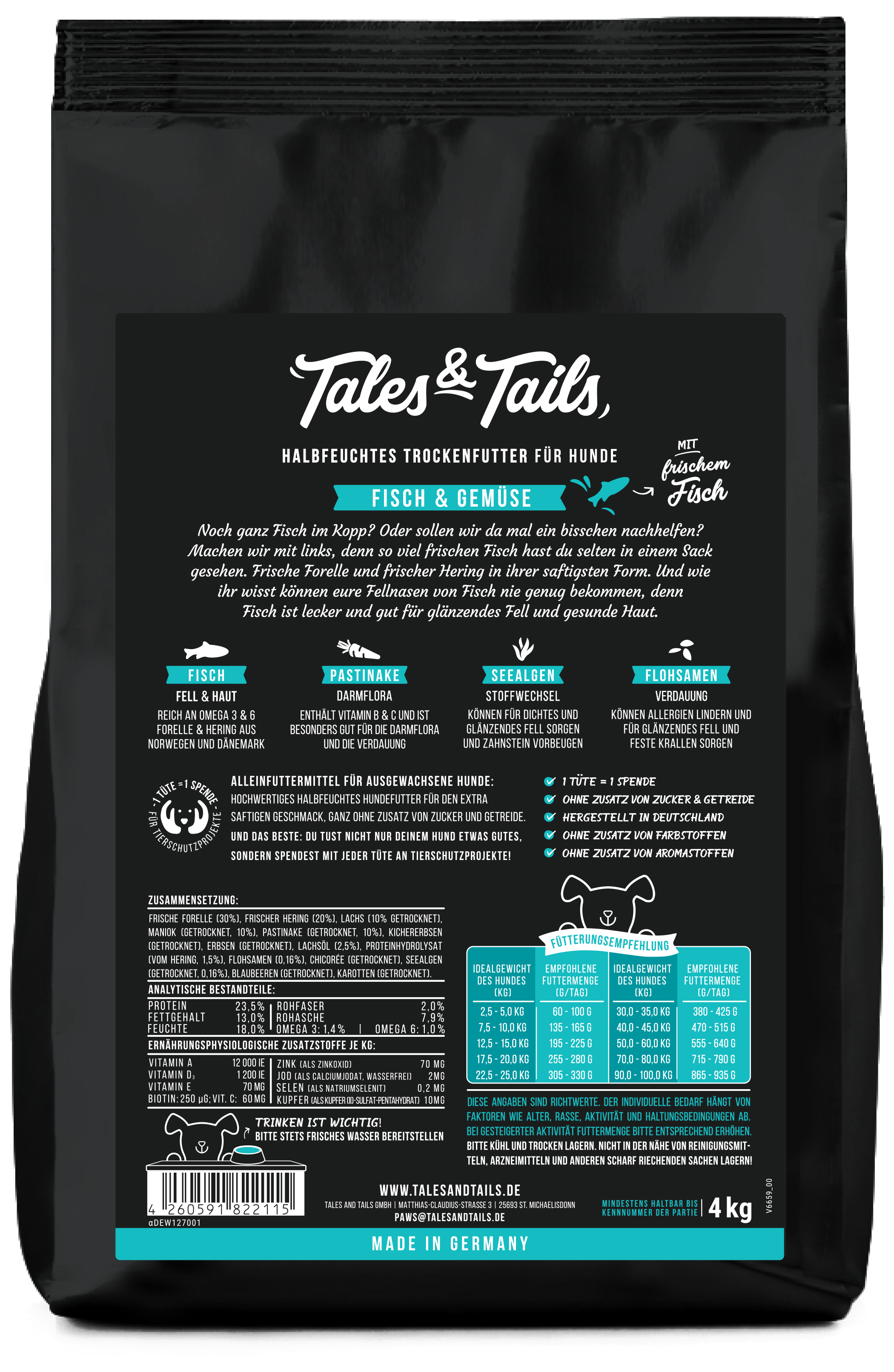 Noch ganz Fisch im Kopp? - Softes Trockenfutter für Hunde