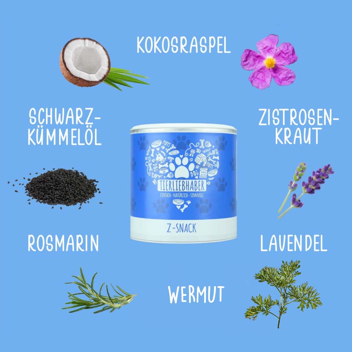 Tierliebhaber - Z-Snack Zeckenschutz für Hunde 350g (ca. 210 Kugeln)