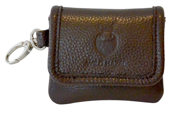 Poo Pouch Leder braun für Kotbeutel