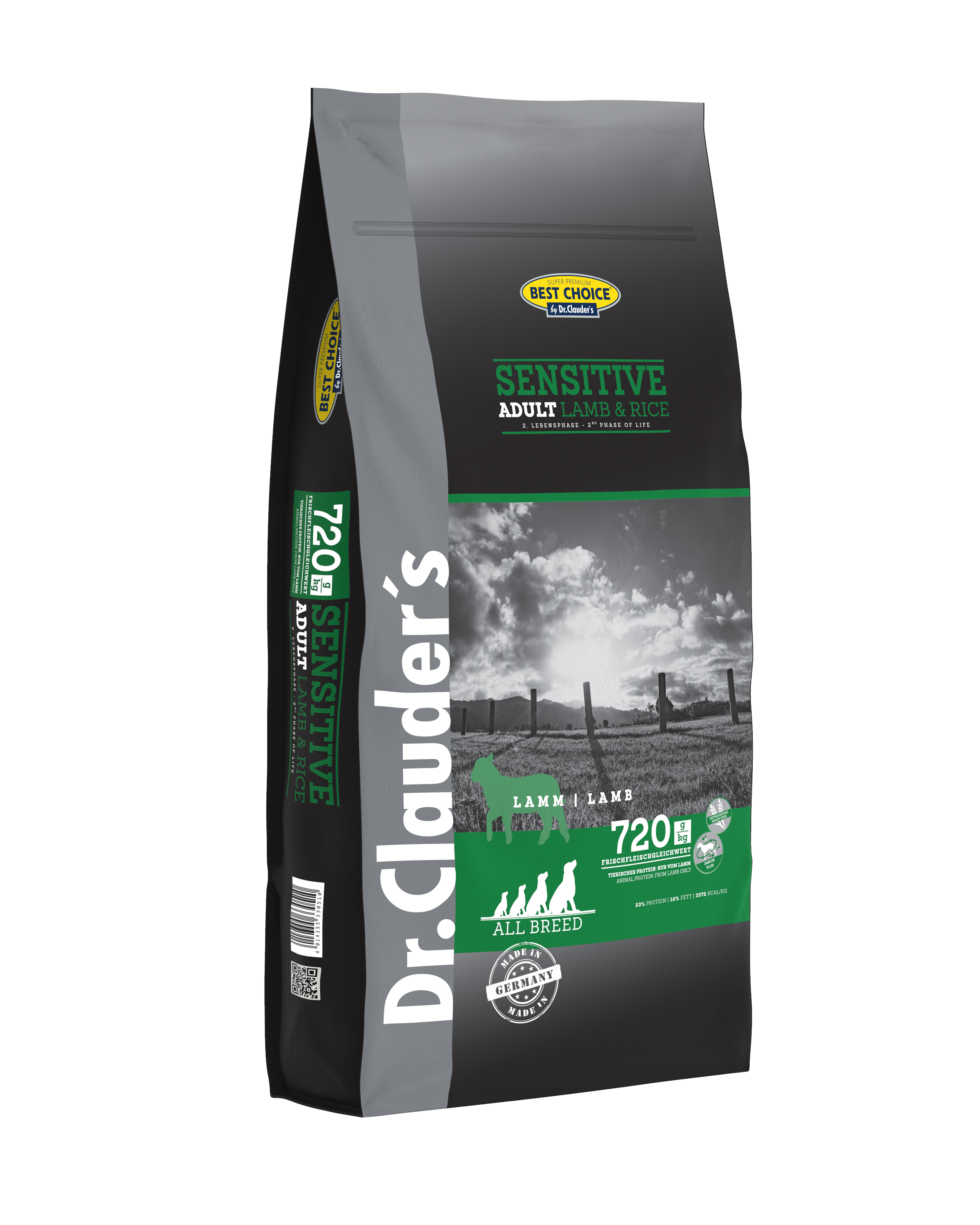 Dr.Clauder`s  Best Choice Adult Lamm & Reis All Bread für Hunde