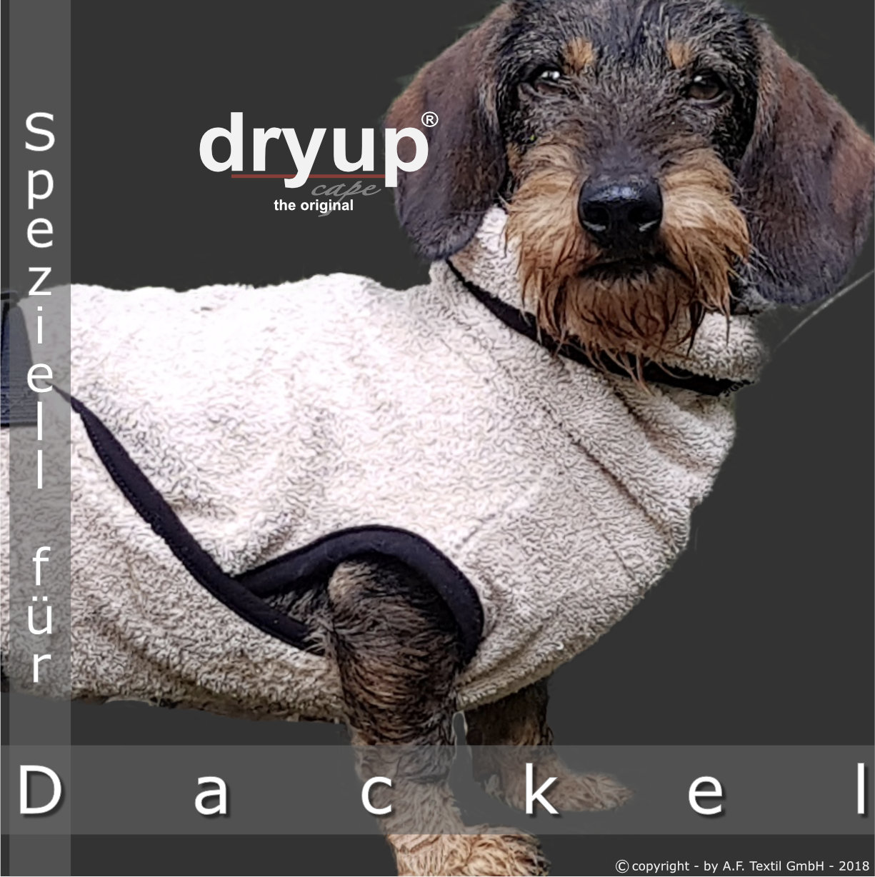 dryup cape "DACKEL" Hundemantel