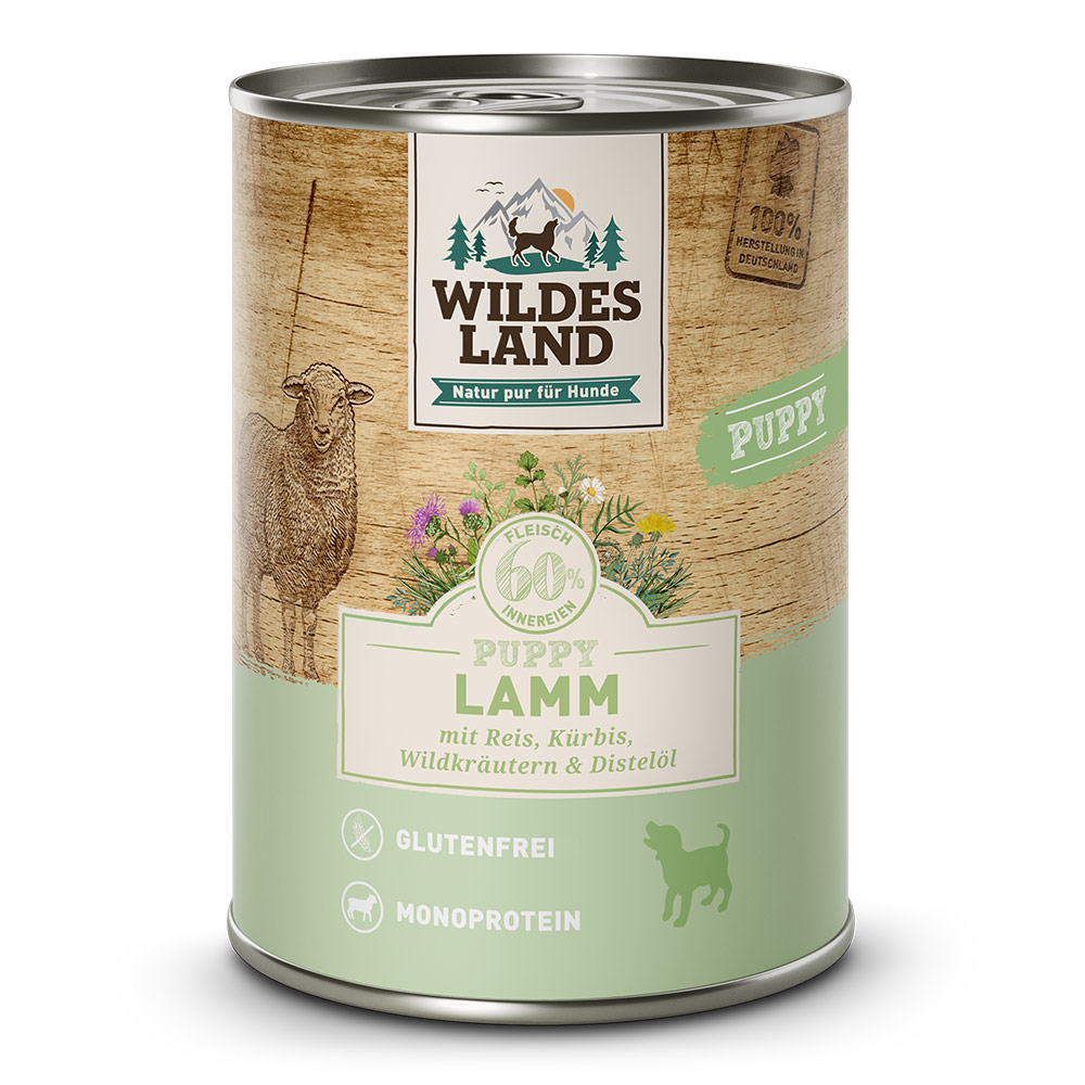 Wildes Land Classic Puppy - Welpenfutter Lamm mit Reis
