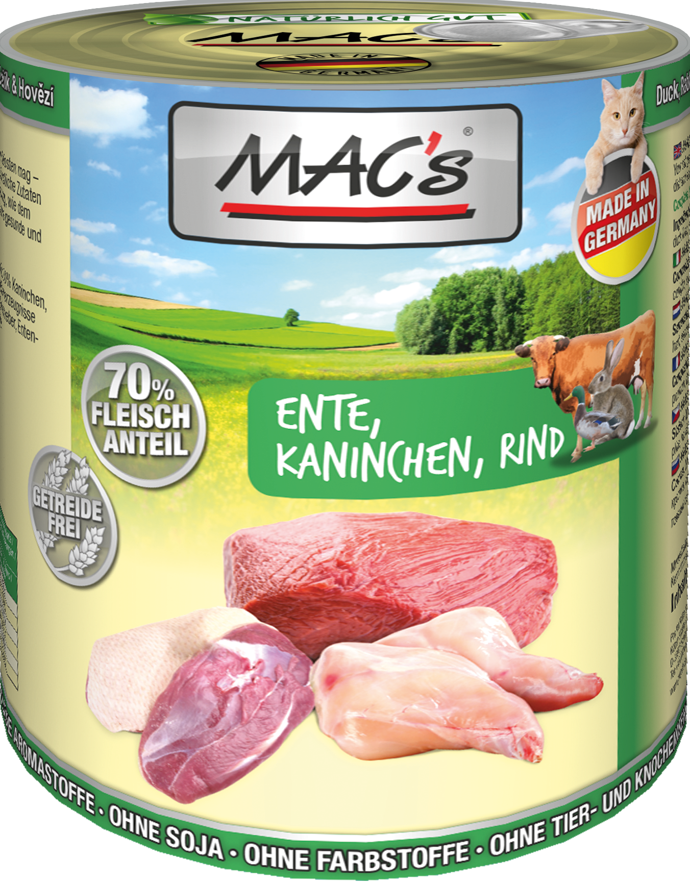 MAC`s Cat Ente/Kaninchen/Rind 6er Paket