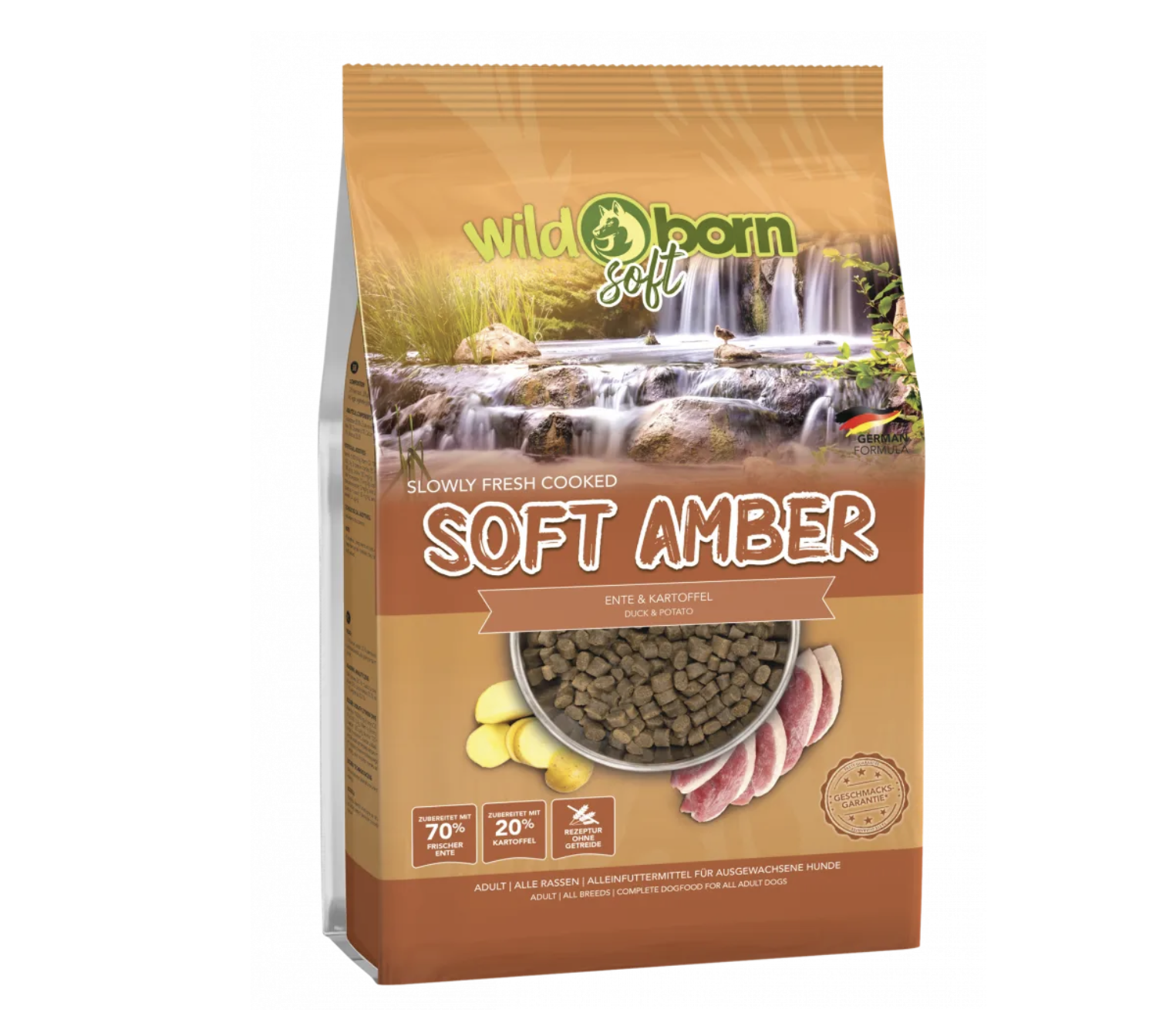 Wildborn Soft Amber Trockenfutter für Hunde - Entenfleisch