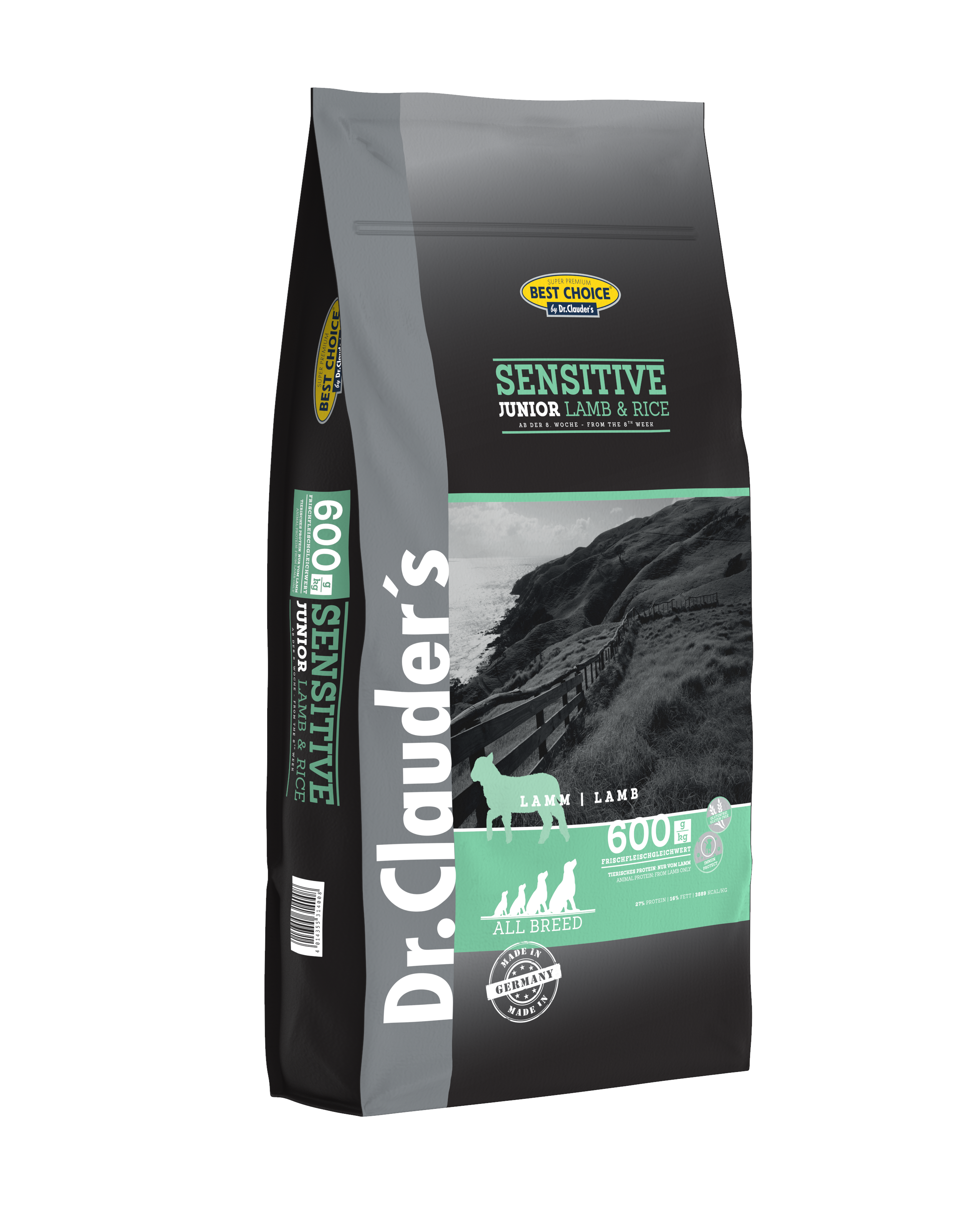 Dr.Clauders Best Choice Junior Lamm & Reis für Hunde