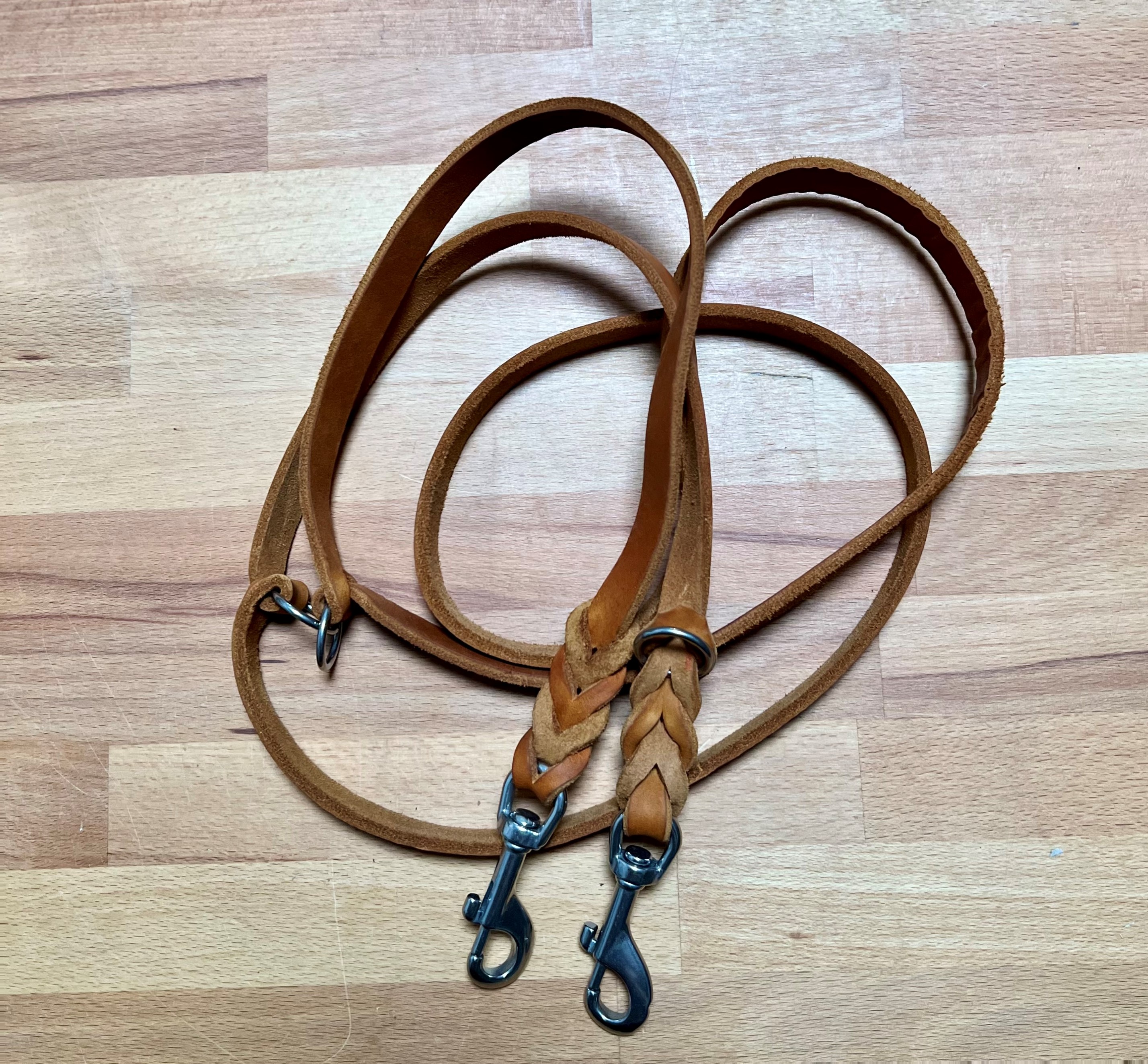 Fettleder Führleine für Hunde