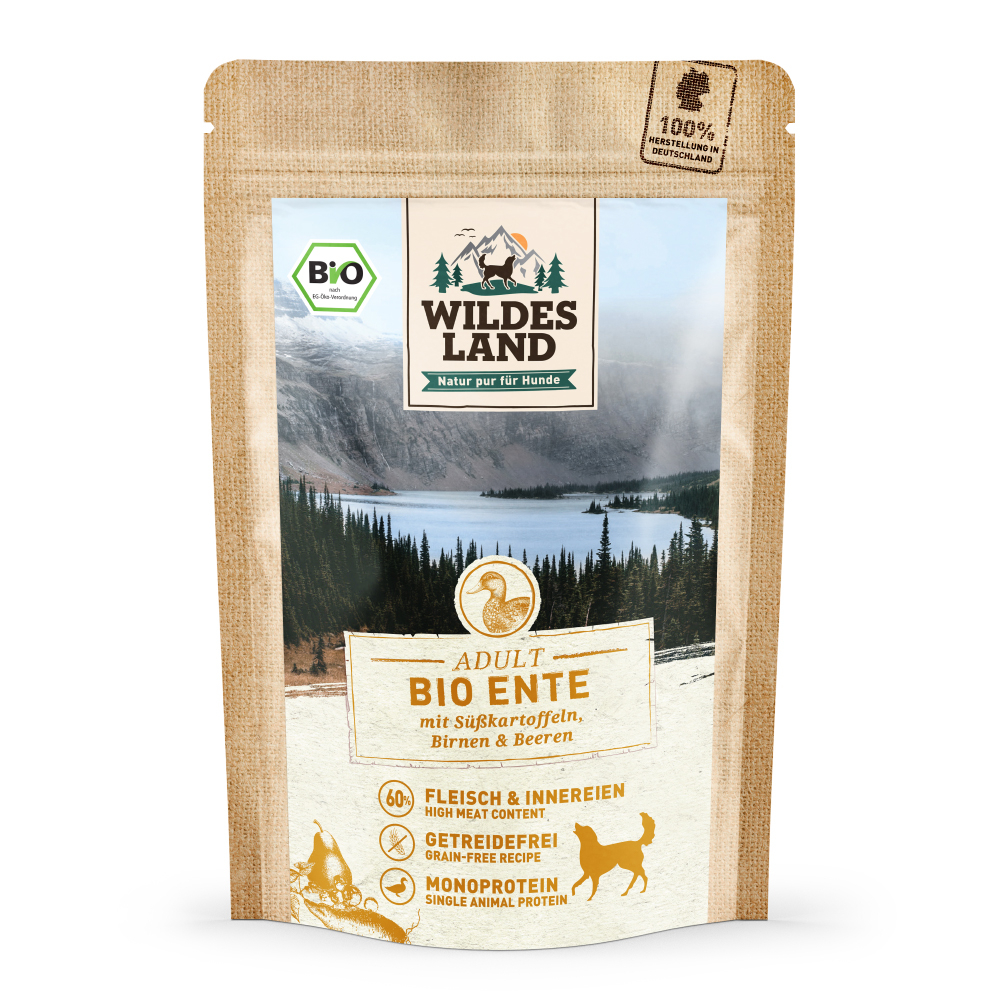 Wildes Land BIO Adult - Ente mit Süßkartoffeln,Birnen & Beeren