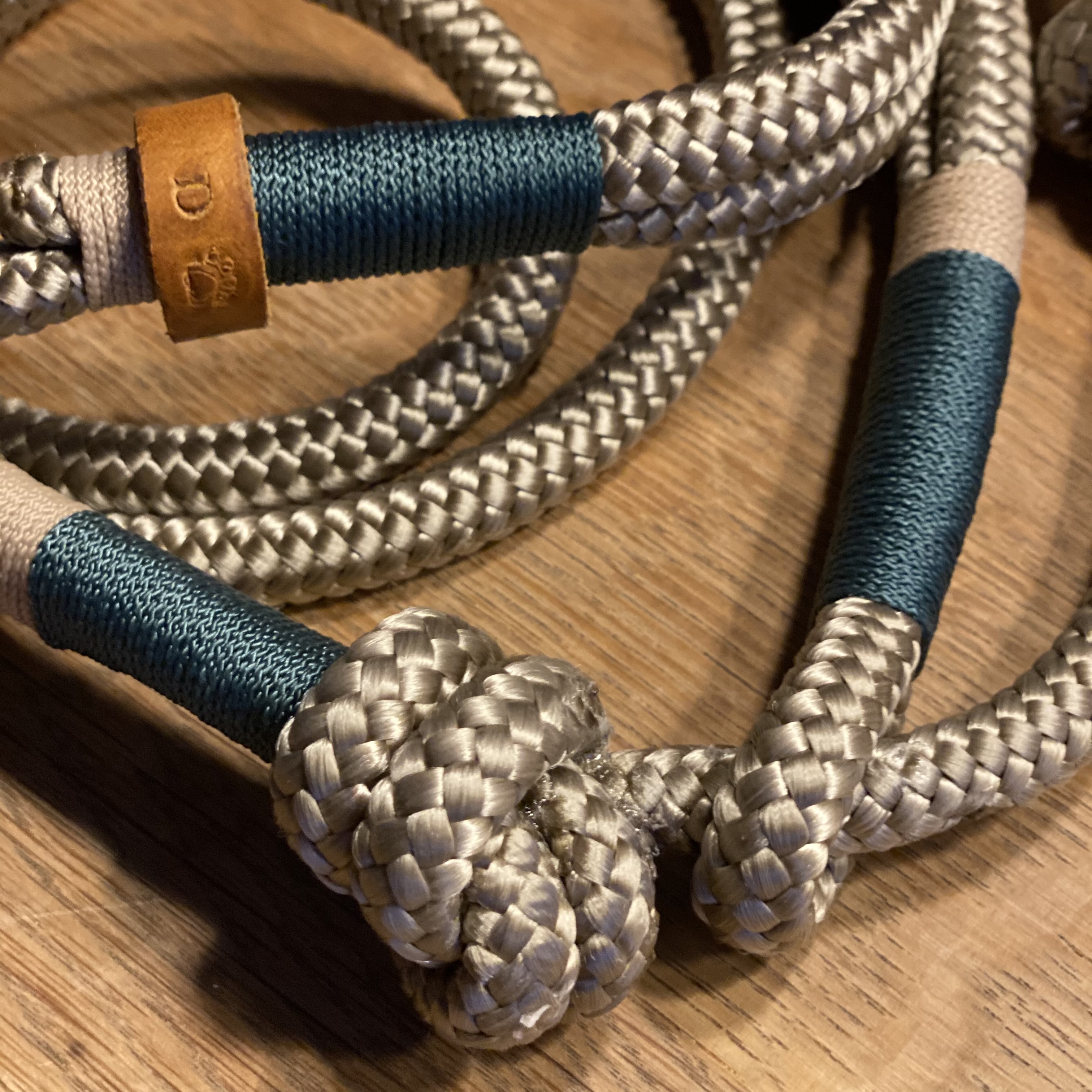 2-farbige PPM Retrieverleine Naturtöne