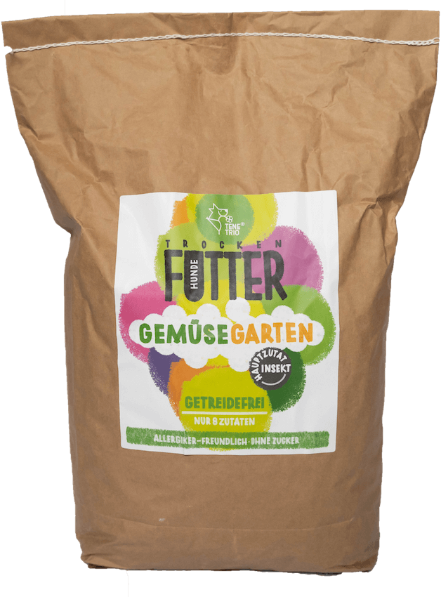 GEMÜSEGARTEN Hundefutter mit Insekten