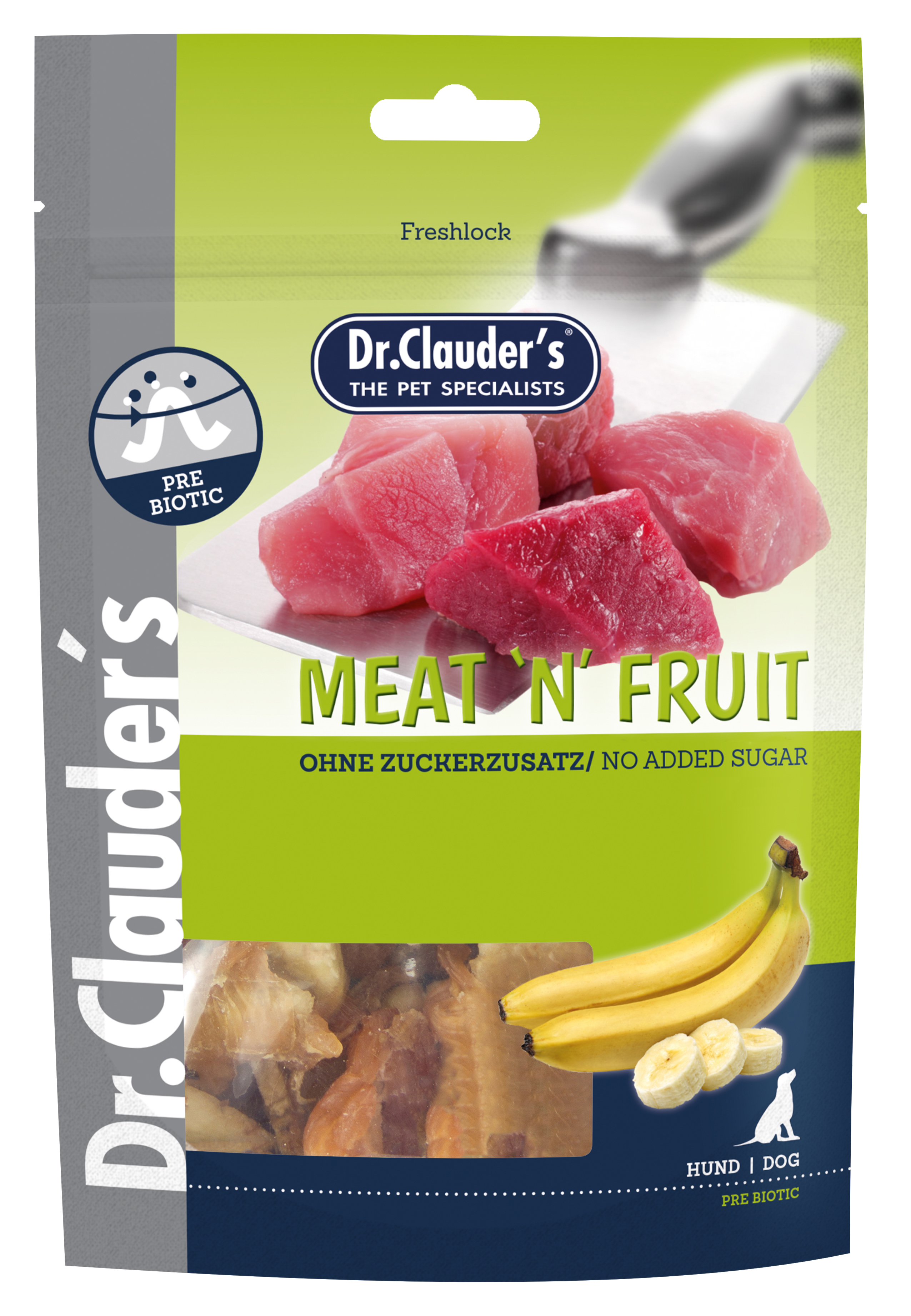 Dr.Clauder`s  Snack Meat & Fruit Banane & Hühnchen für Hunde
