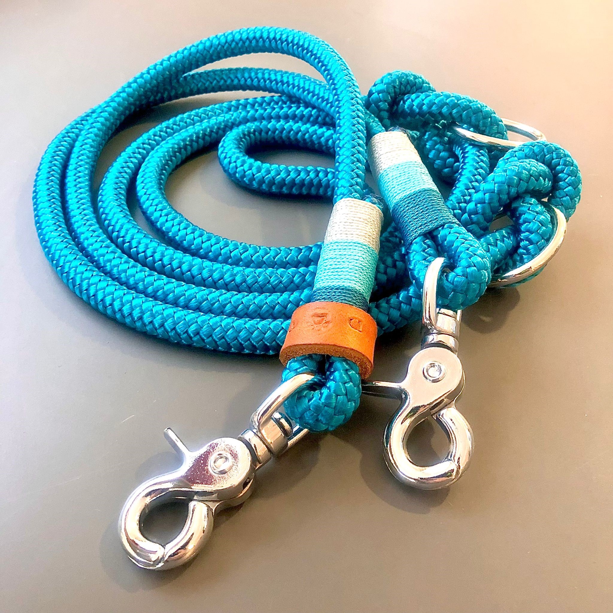 Tau-Leinenset  "ERNIE" mit passendem Halsband für Hunde