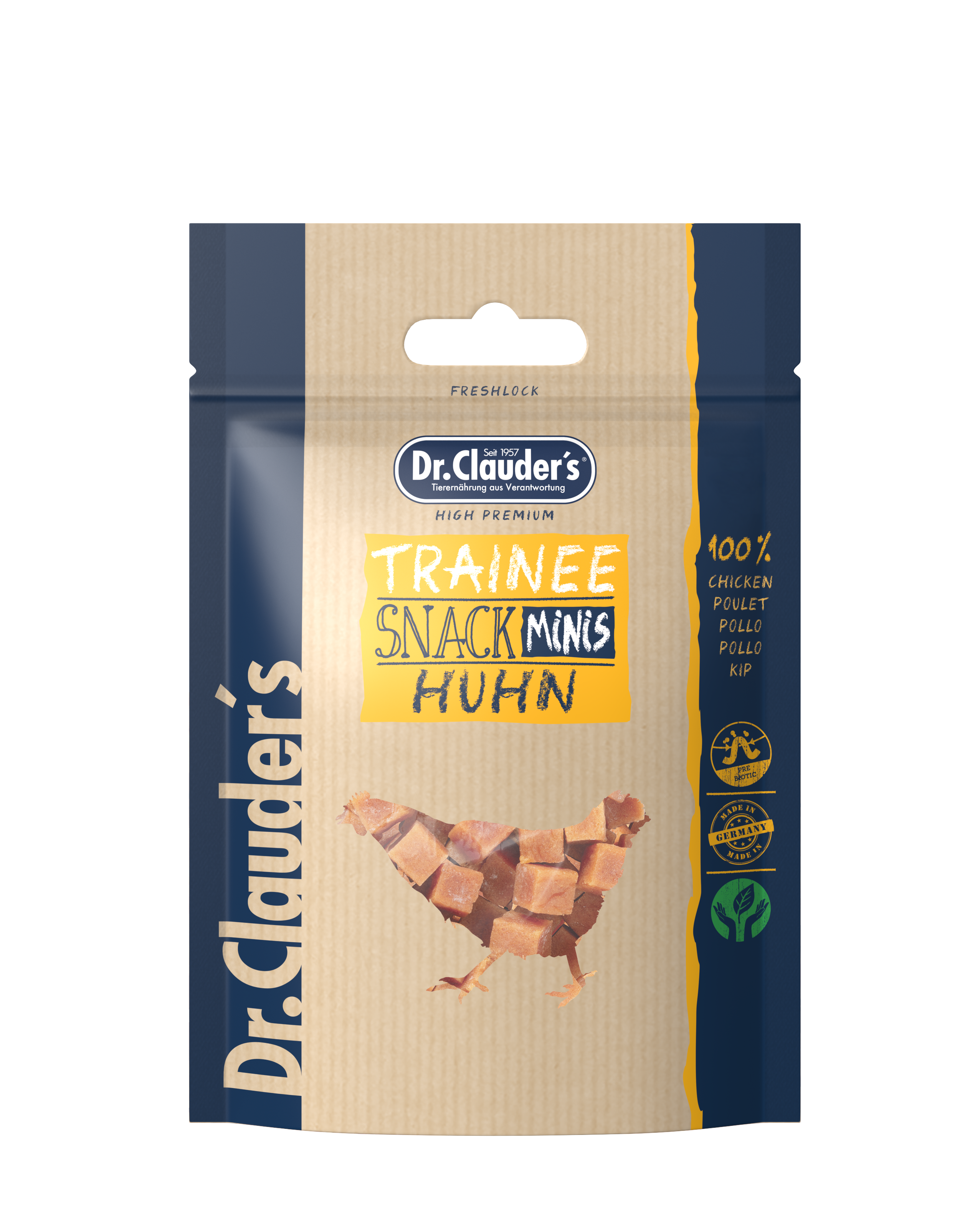 Dr.Clauder`s Trainee Snack Minis Huhn 50g für Hunde