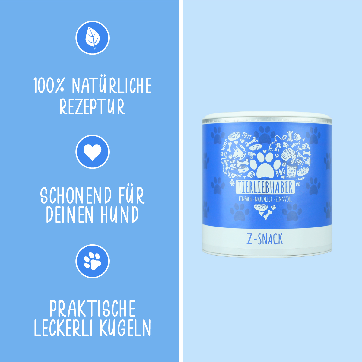 Tierliebhaber - Z-Snack Zeckenschutz für Hunde 350g (ca. 210 Kugeln)