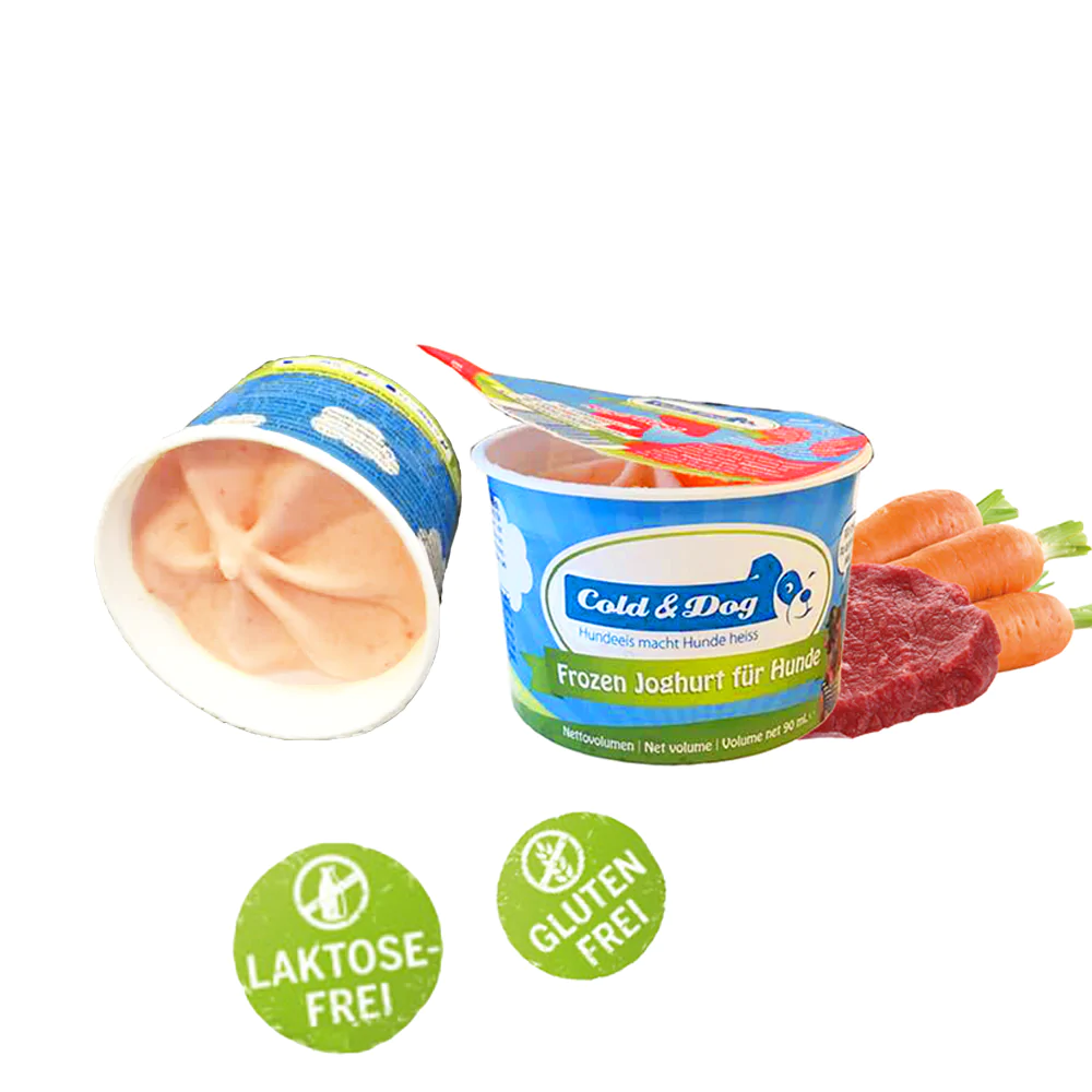 Cold&Dog Hundeeis -  Der saftige Fleischige mit Rind und Karotte 90ml