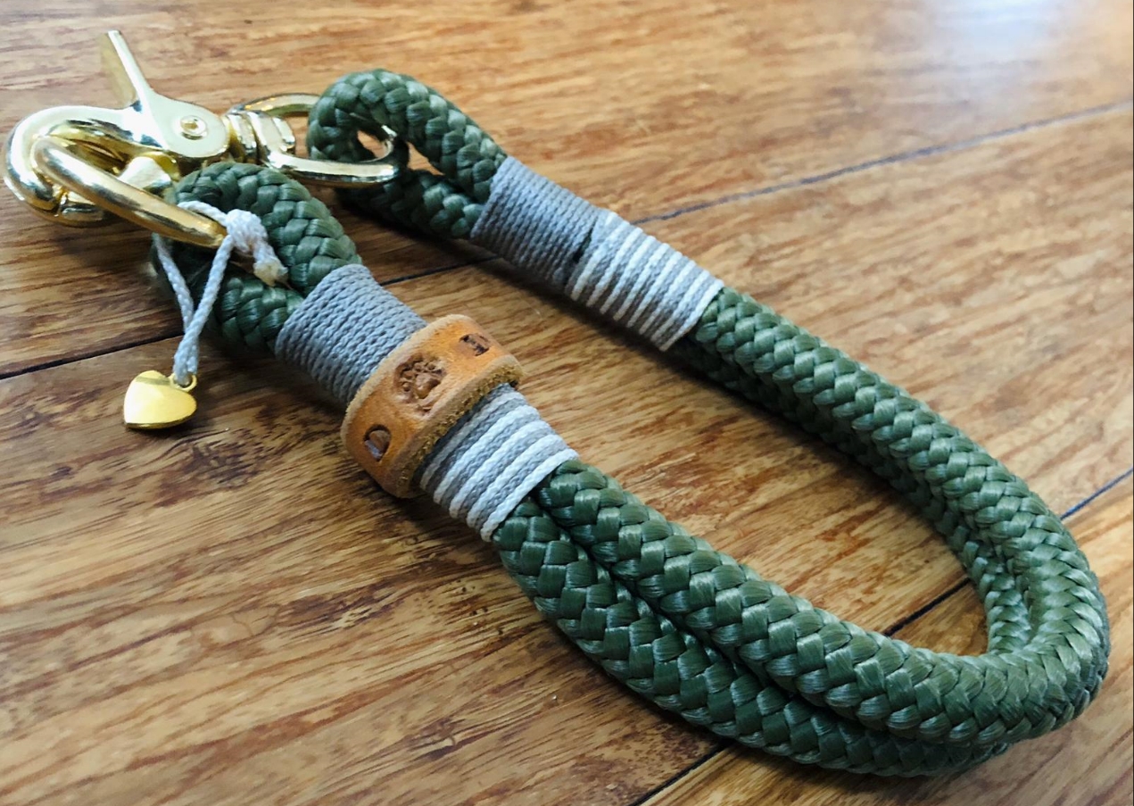 Tau-Leinenset für Hunde "SCOOBY" mit passendem Hunde-Halsband