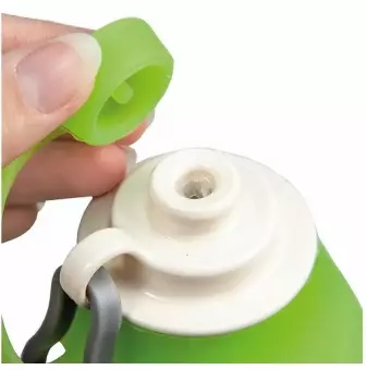 Trinkflasche mit Silikon Trinkblatt, ca. 0,6 Liter Inhalt