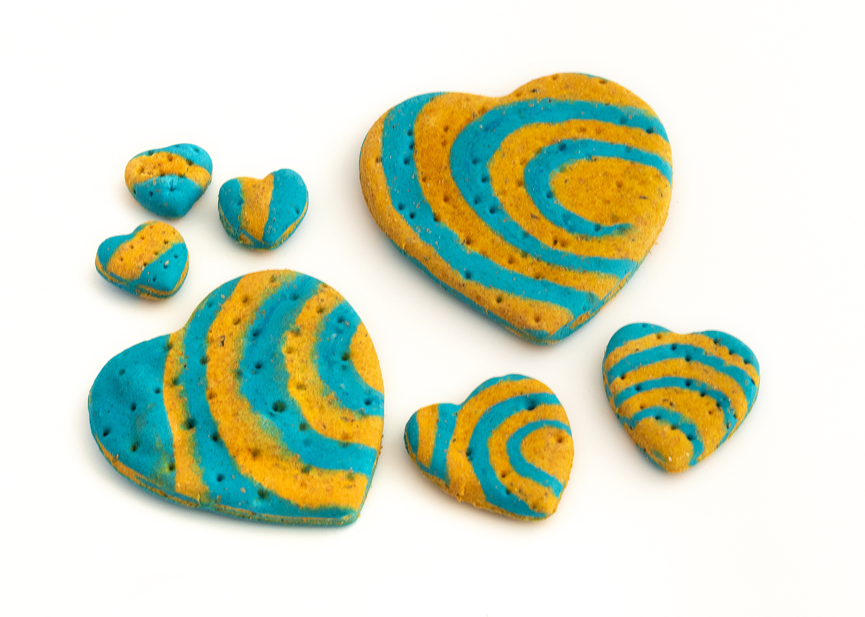 Spenden-Friedens-Hunde-Lolli und Friedens-Kekse in Herzform