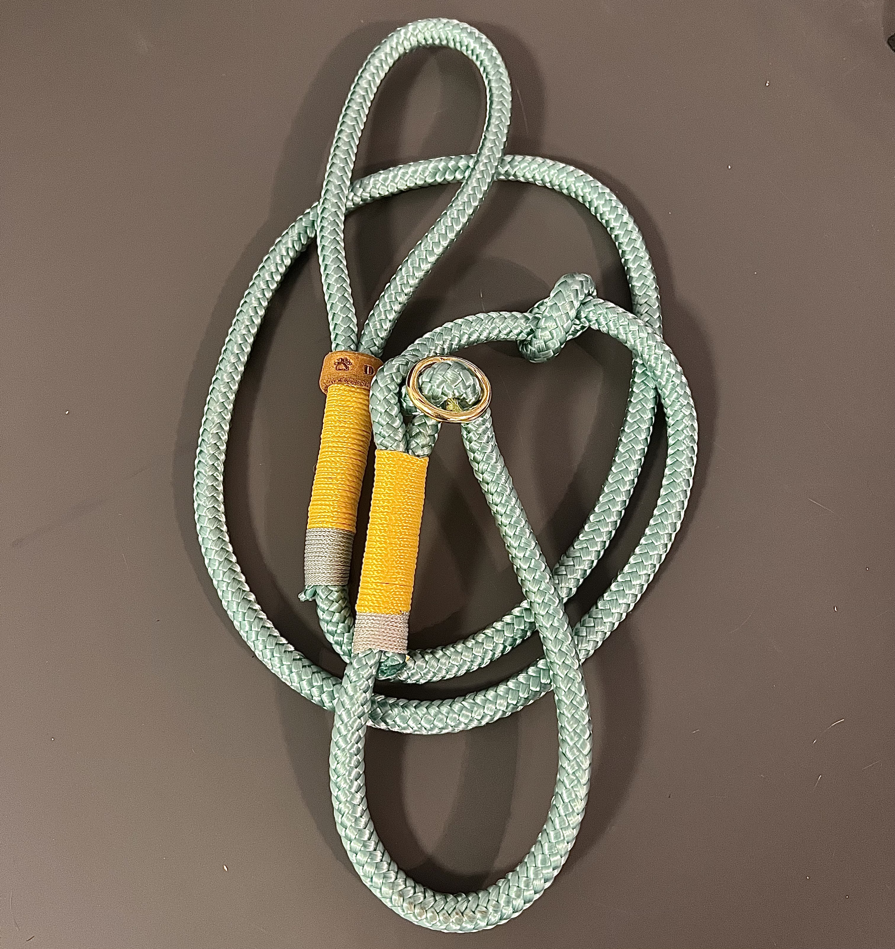 Retrieverleine Eddy in seagreen - Hundeleine