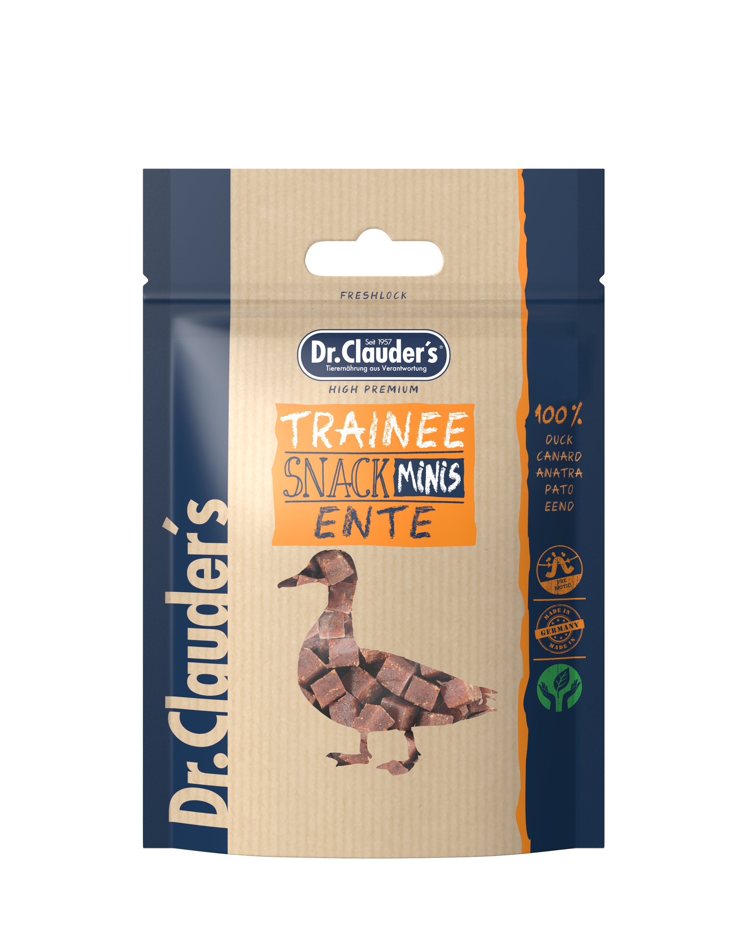 Dr.Clauder`s Trainee Snack Minis Ente 50g für Hunde