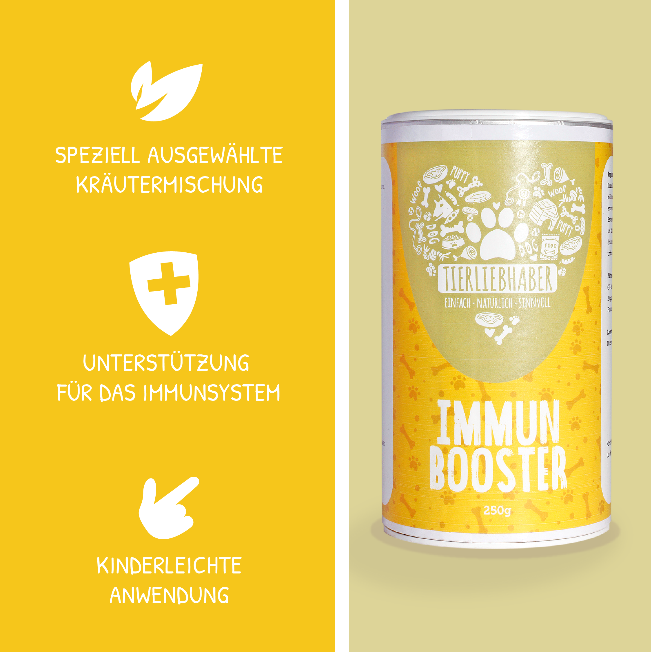 Tierliebhaber - Immun Booster für Hunde  250g
