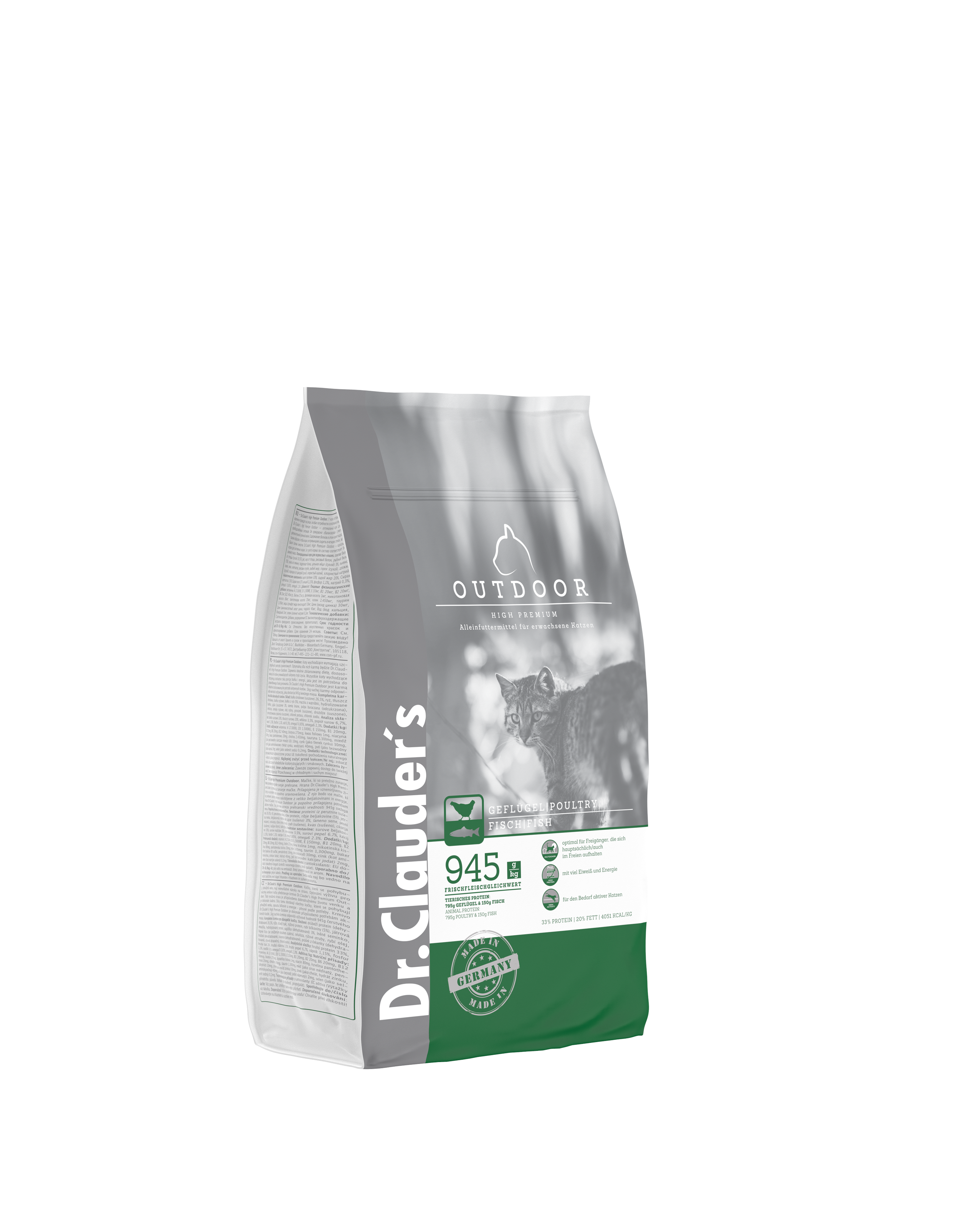 Dr.Clauder's High Premium Outdoor Trockennahrung für Katzen