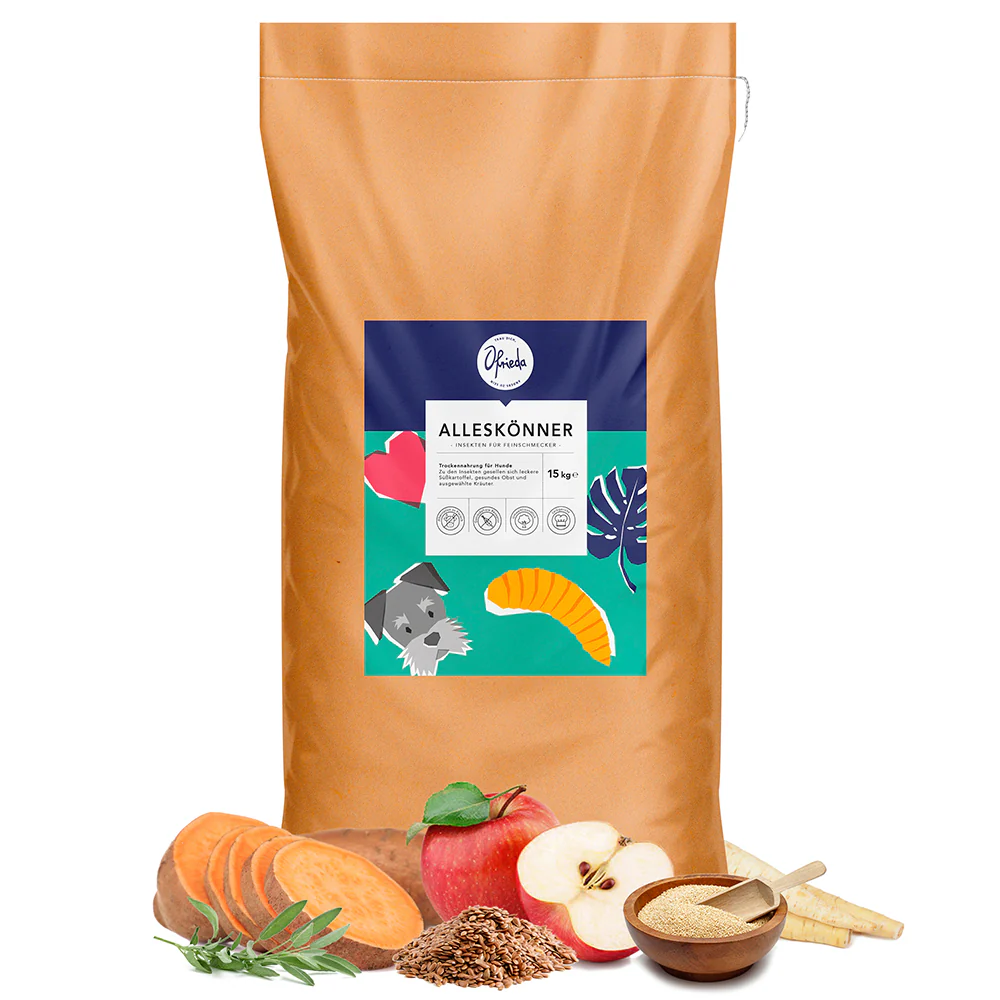 Alleskönner Hundefutter aus Insekten