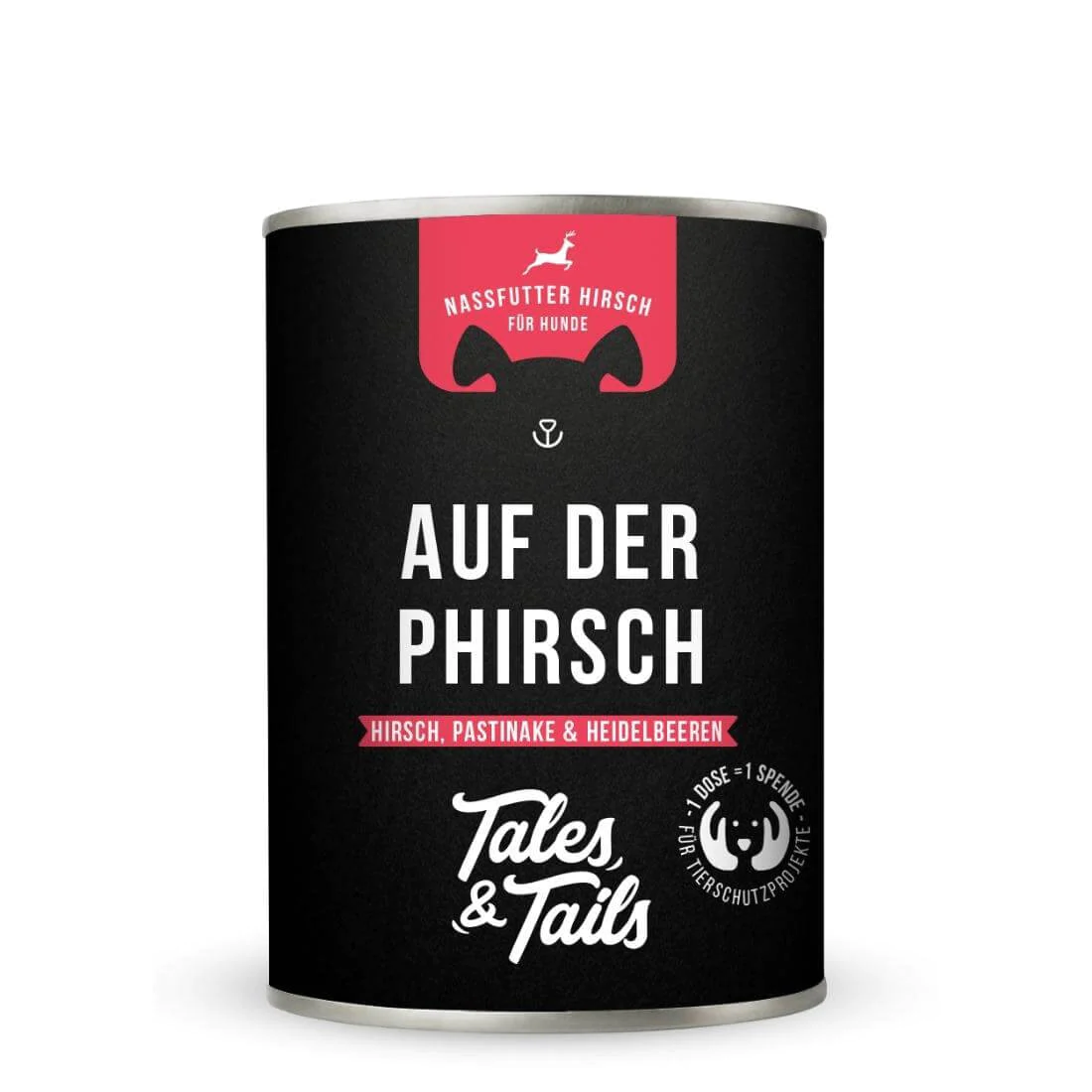Tales&Tails Auf der PHirsch - Nassfutter für Hunde Hirsch 400g