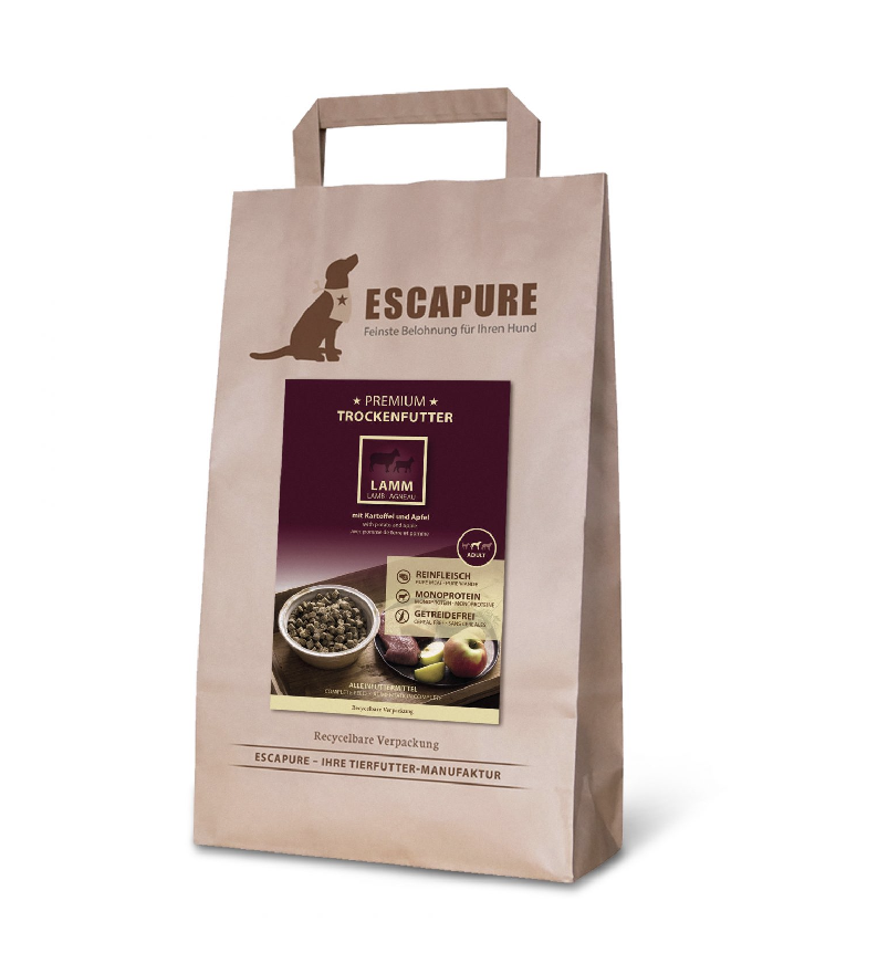 ESCAPURE Lamm - für Hunde Gebackenes Premium Trockenfutter