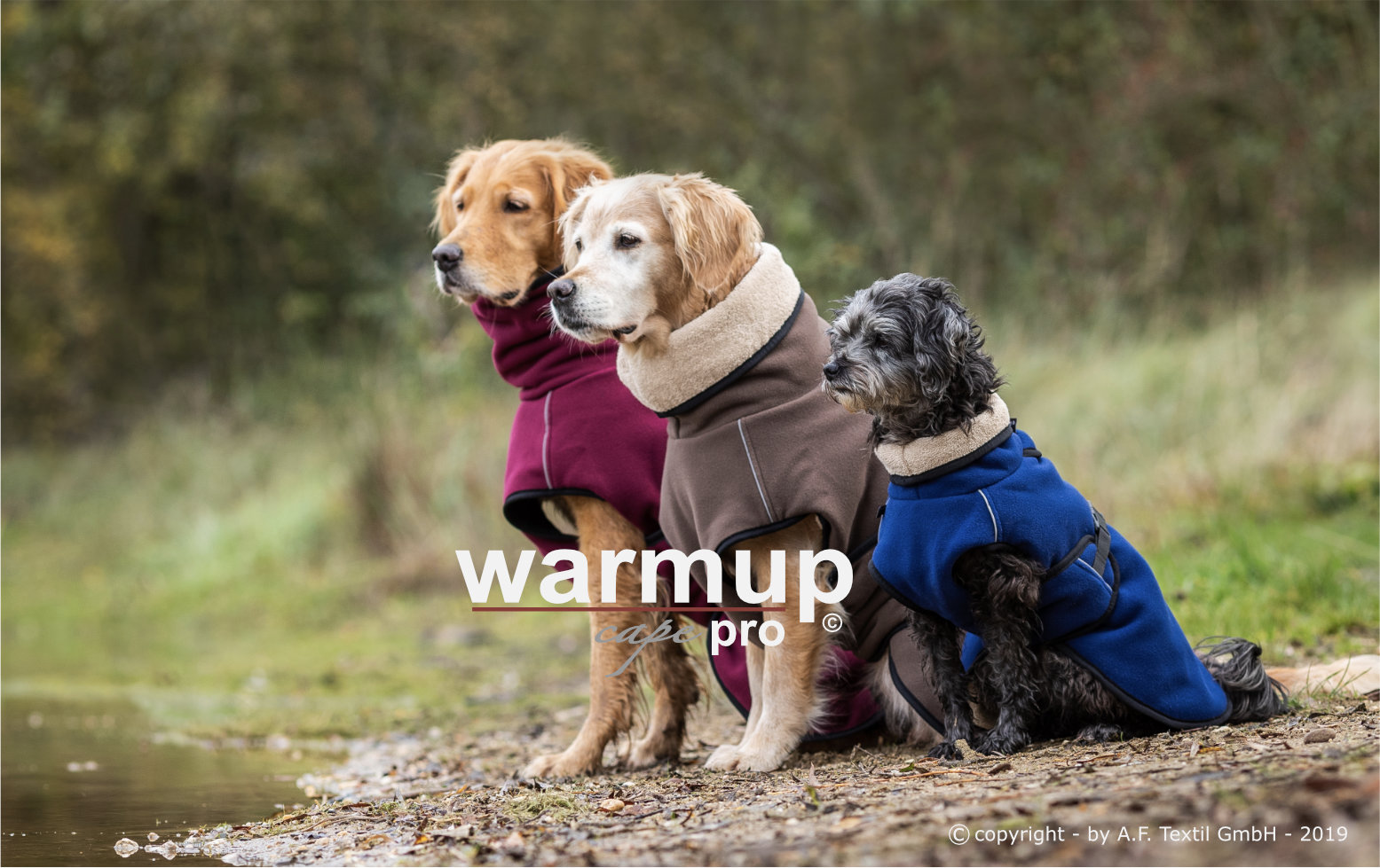 Warmup Cape "PRO-MINI" Hundemantel Auslaufmodell Dark Blue Gr. 40
