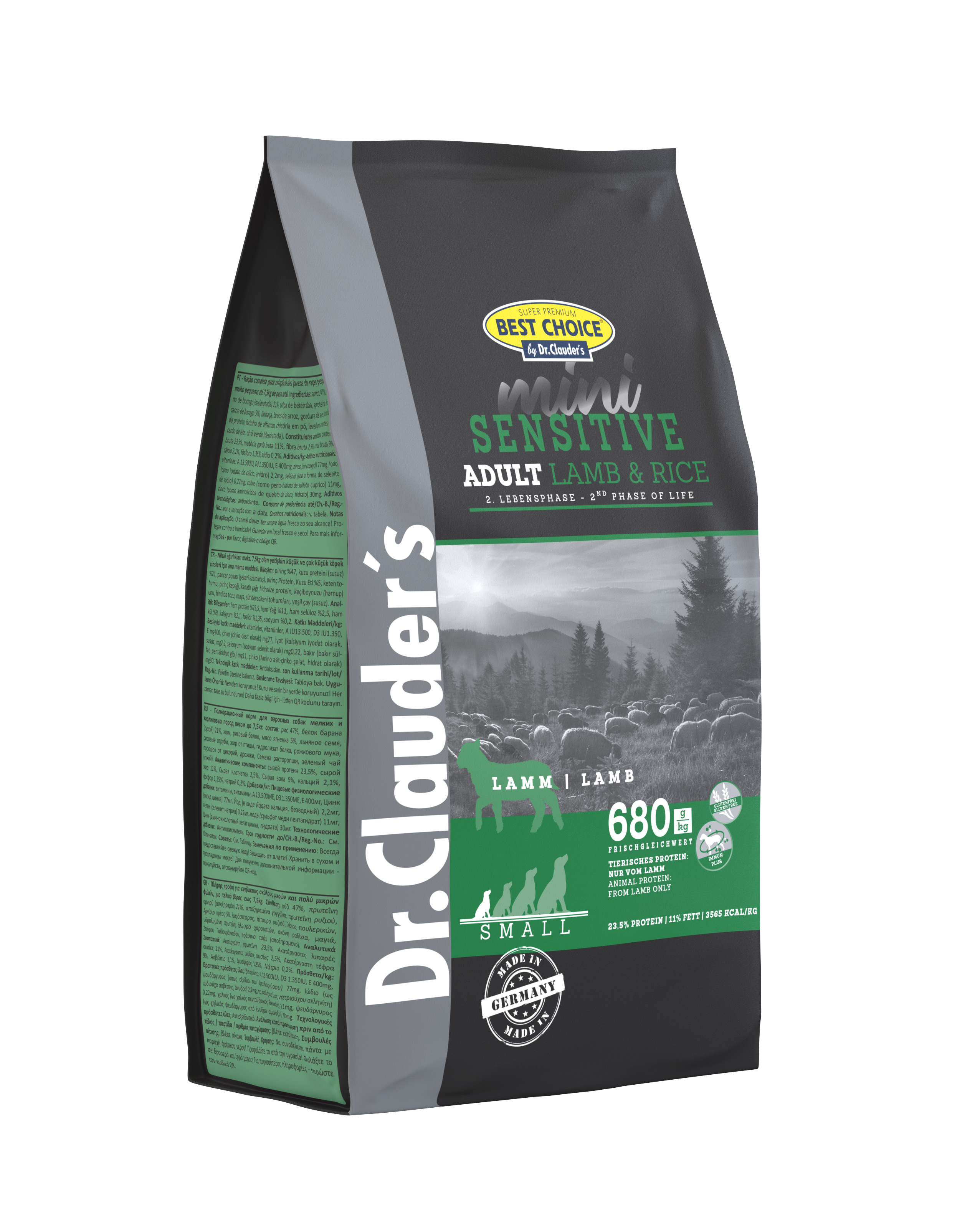 Dr.Clauders Best Choice Mini Adult Lamm & Reis für Hunde