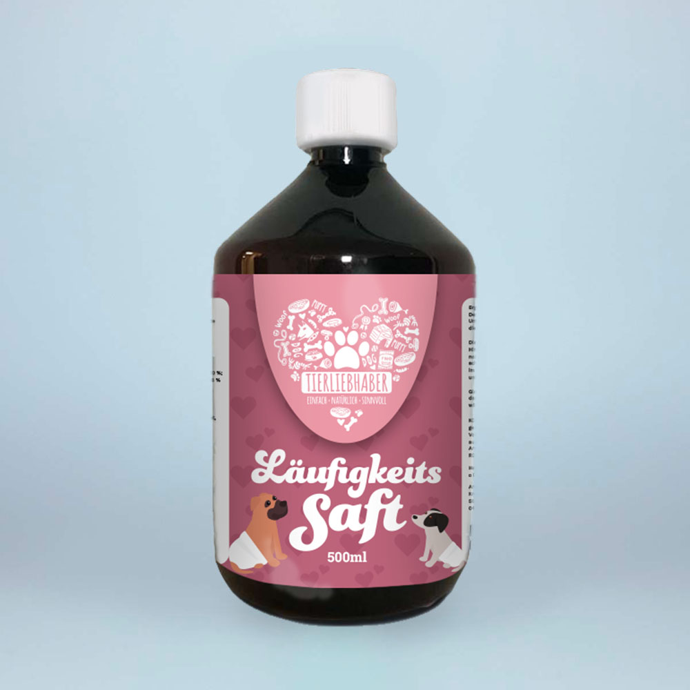Tierliebhaber Läufigkeitssaft für Hunde 500 ml