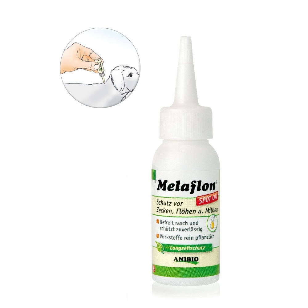 Anibio Melaflon Spot-on für Hunde - gegen Zecken, Flöhe & Milben