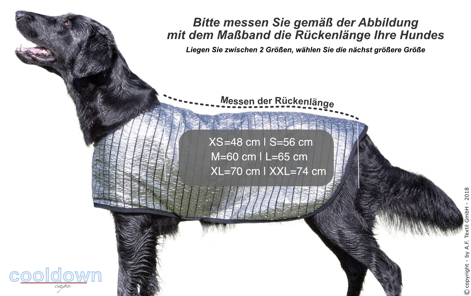 CoolDown Cape Hitzeschutz für Hunde