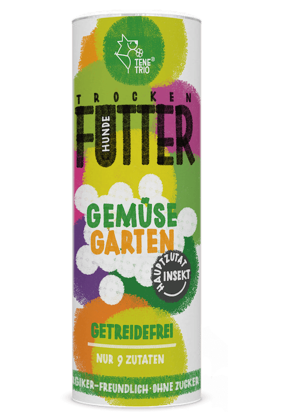 GEMÜSEGARTEN Hundefutter mit Insekten