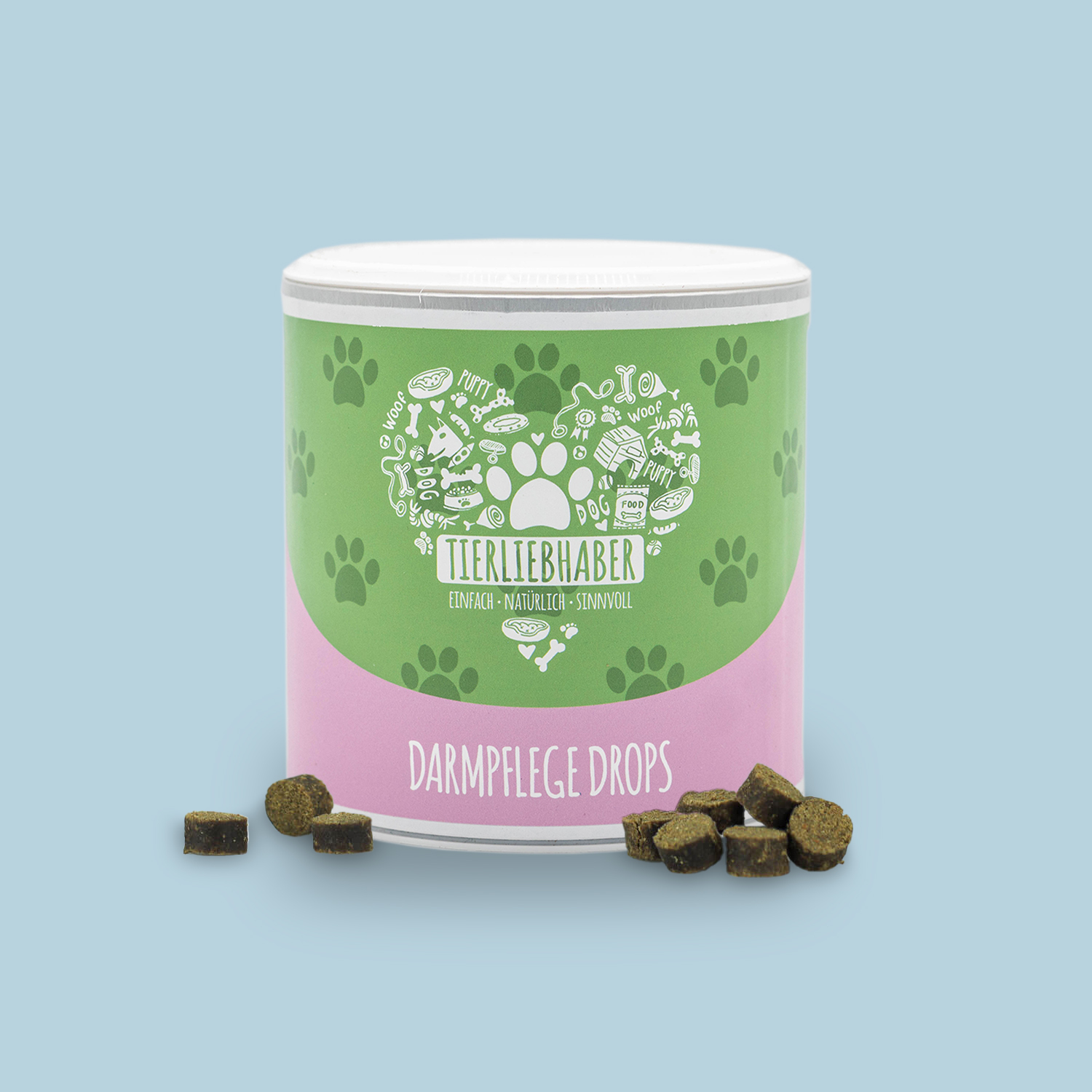 Tierliebhaber - Darmpflege Drops für Hunde 350g (115 Stück)