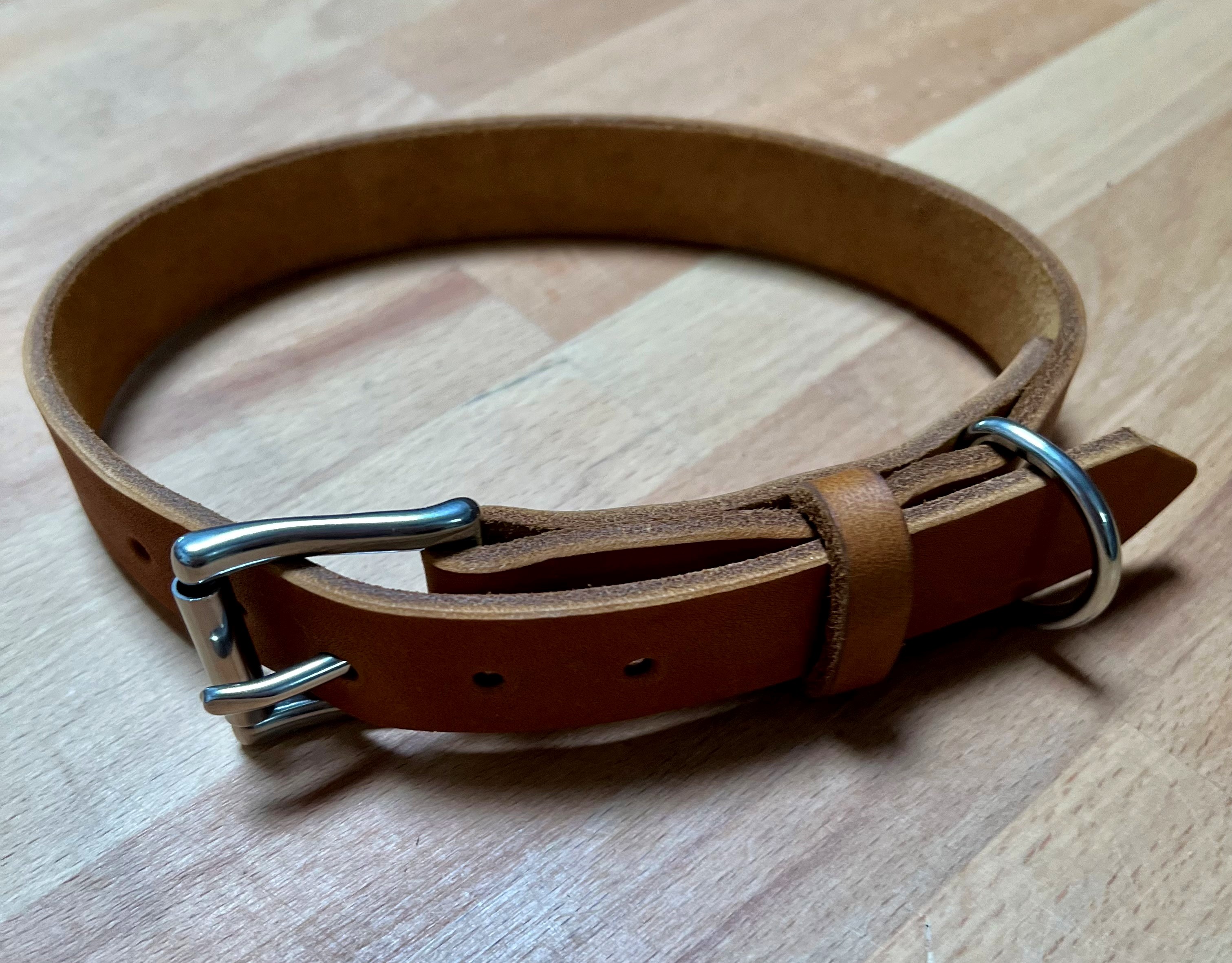 Fettleder Hundehalsband