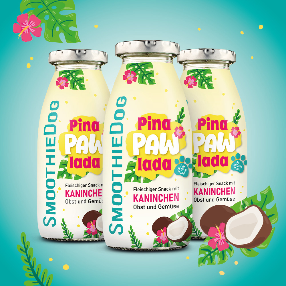 SmoothieDog - Sommer Edition "PinaPawLada" Hunde Smoothie Kaninchen