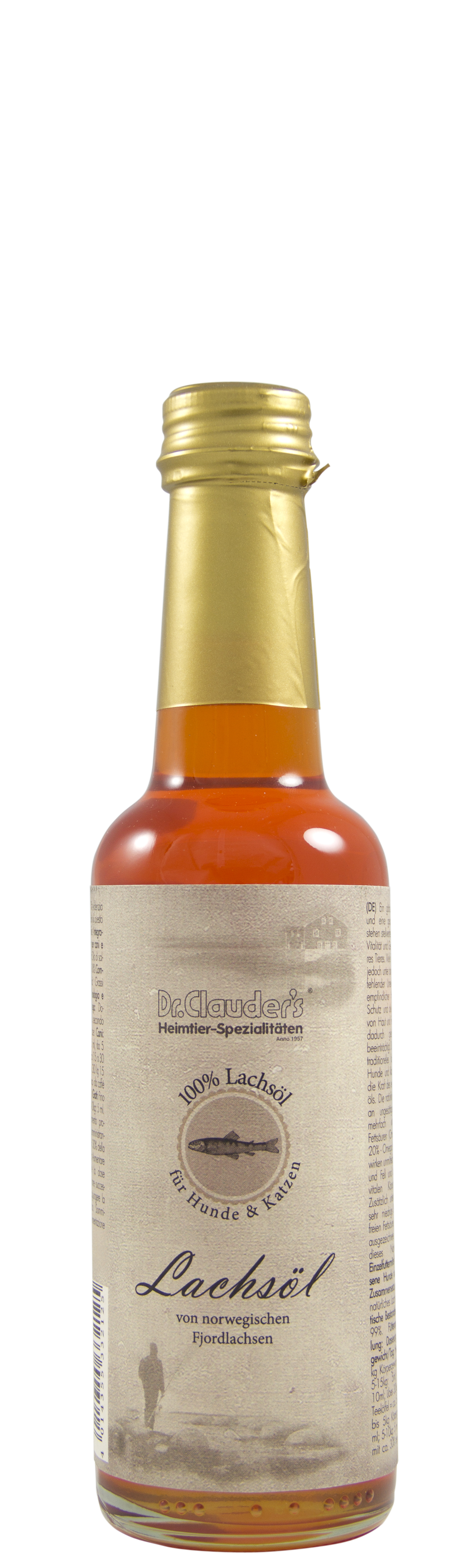 Dr.Clauder´s Cat & Dog B.A.R.F. Lachsöl traditionell für Hunde und Katzen