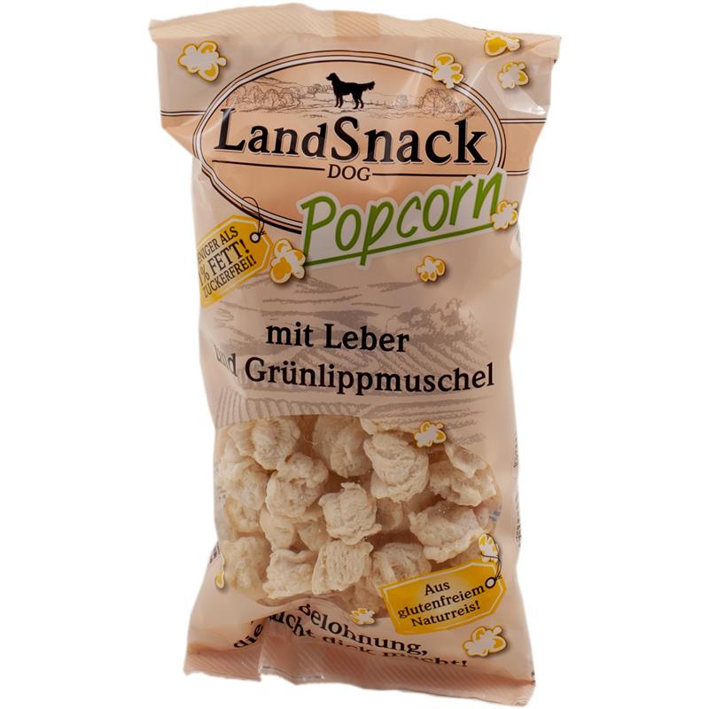 LandSnack Hunde Popcorn mit Leber & Grünlippmuschelextrakt